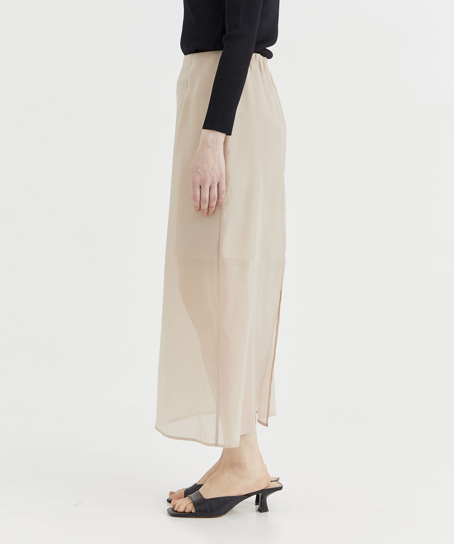 Sheer A line skirt THE TOKYO