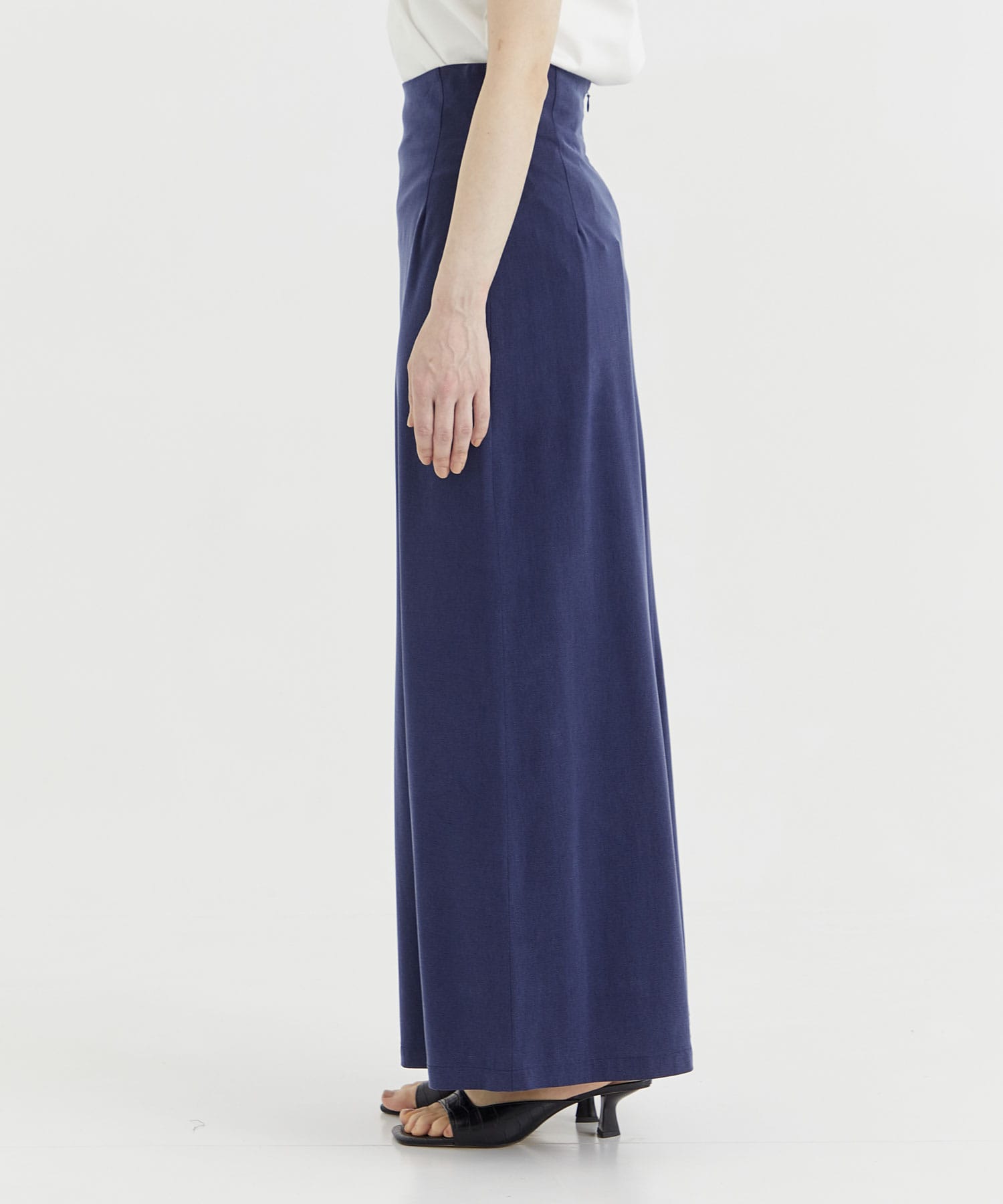 Cupro jersey straight long skirt 08sircus