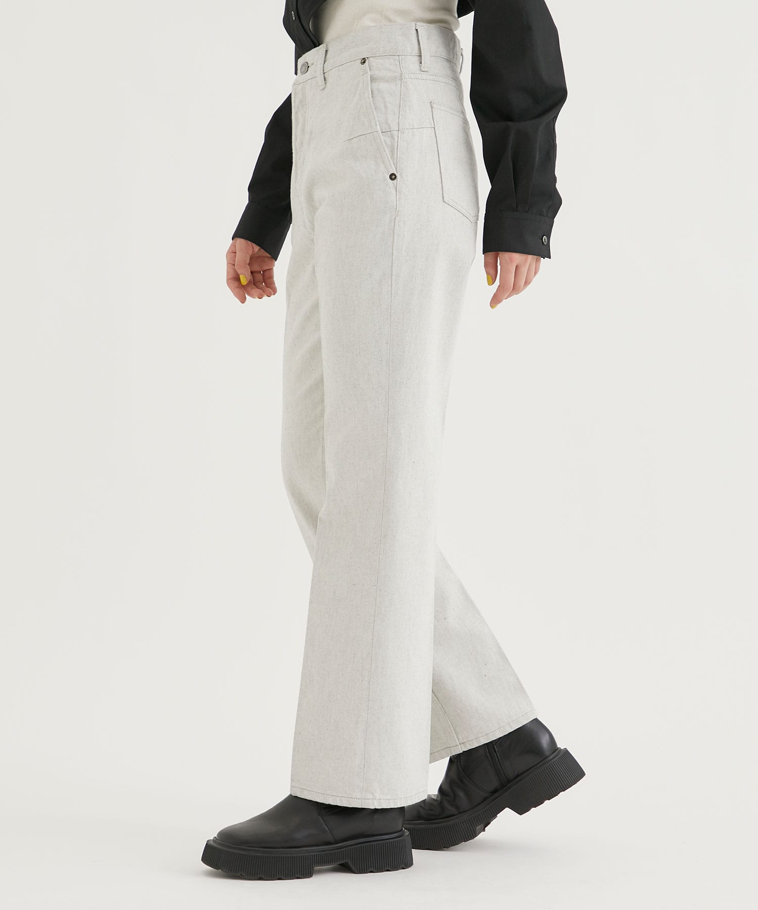 HI-WEST DENIM PANTS(36 OFF WHITE): PHOTOCOPIEU: WOMEN｜THE