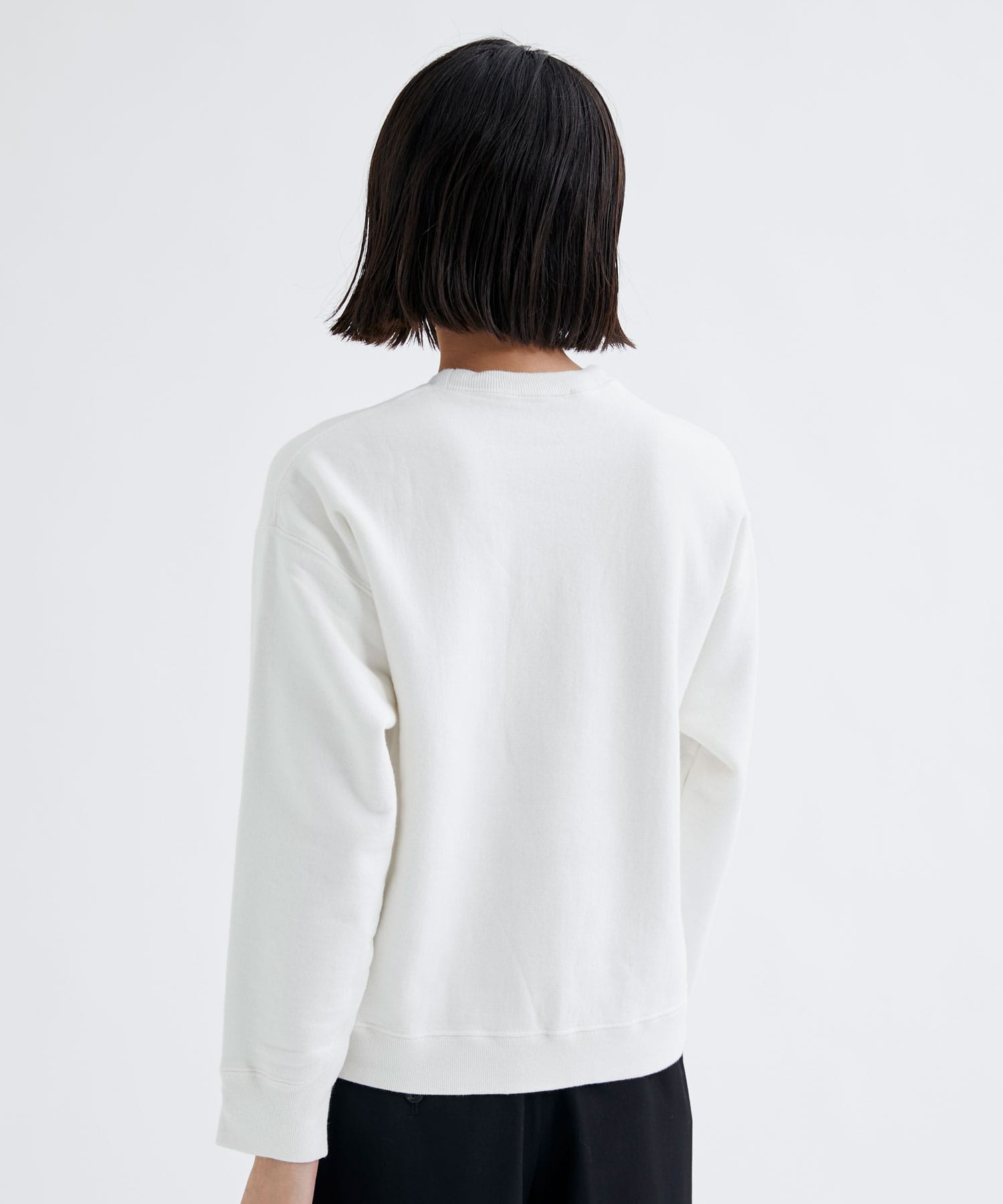 ATON GARMENT DYED URAKE OVERSIZED PULLOVER KKAGSW0101