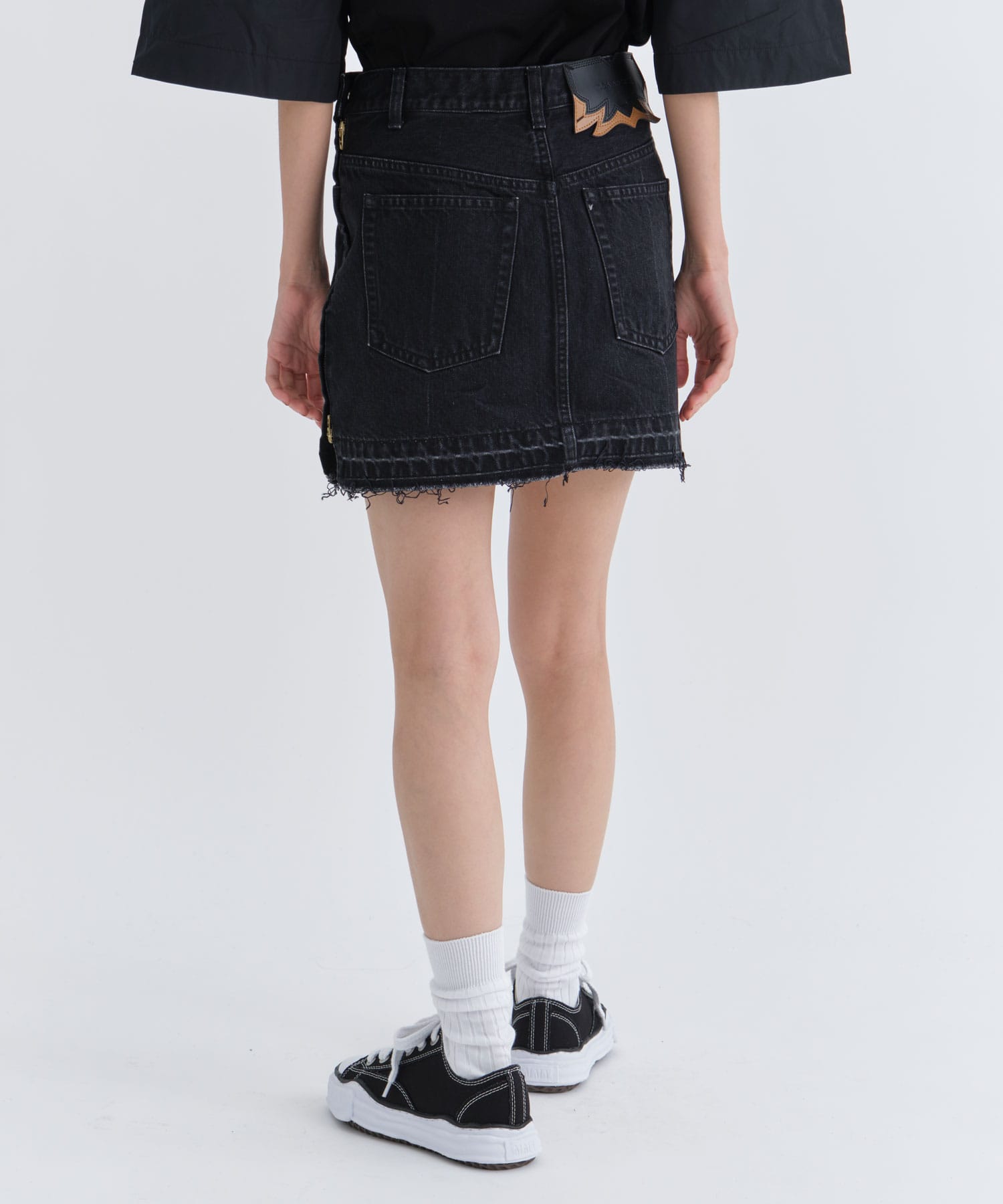 Denim mini skirt(S BLACK): TOGA PULLA: WOMEN｜THE TOKYO ONLINE STORE