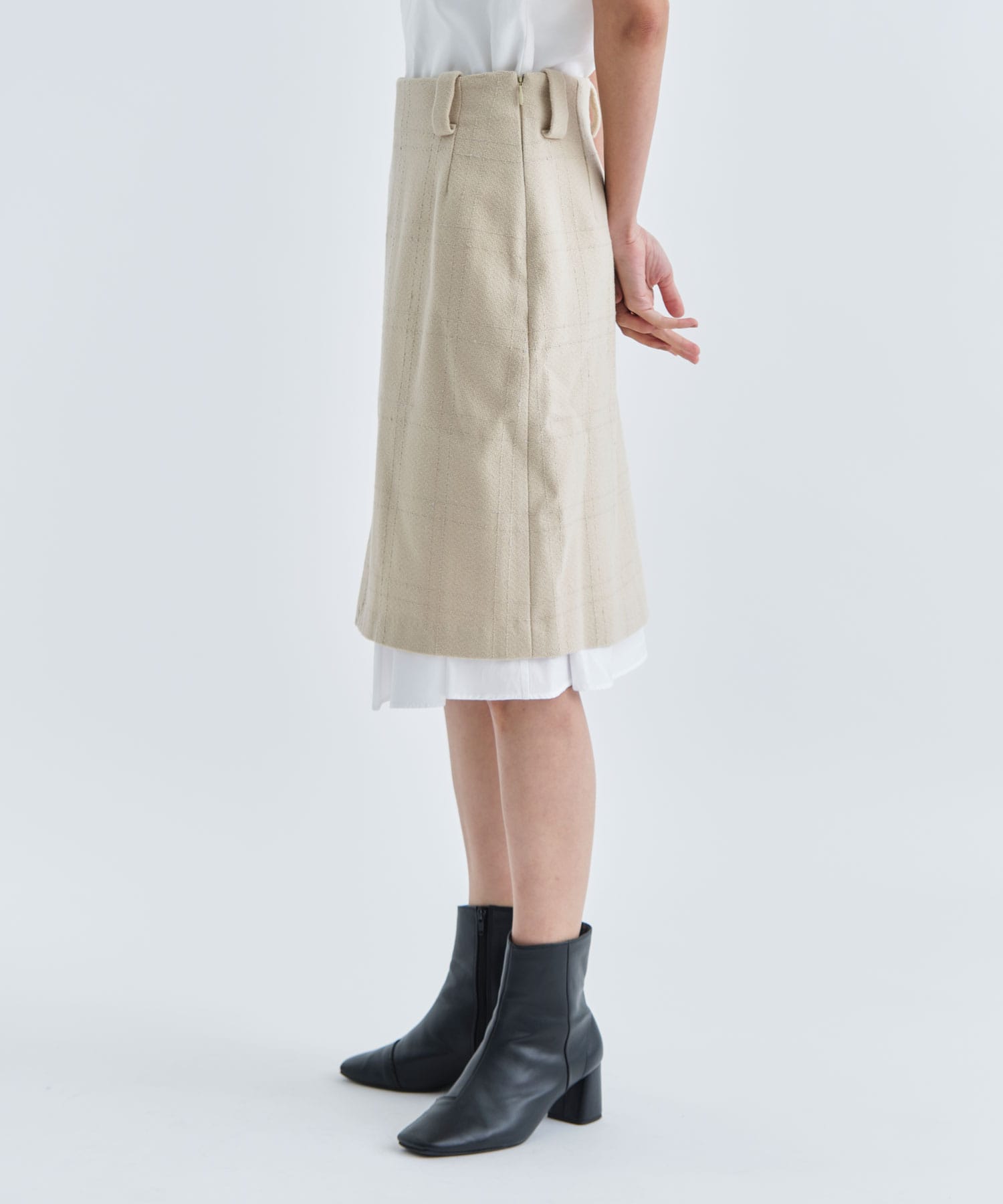 Nep Tweed Skirt(36 BEIGE): AKANE UTSUNOMIYA: WOMEN｜THE TOKYO