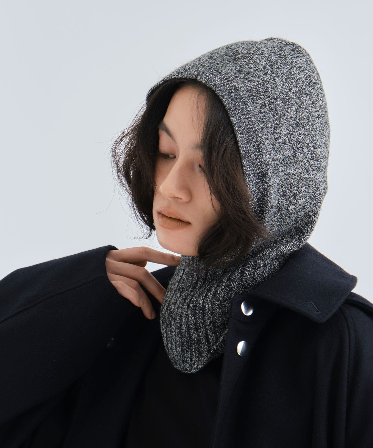 Cashmere Balaklava(FREE BLACK): babaco: WOMEN｜THE TOKYO ONLINE STORE