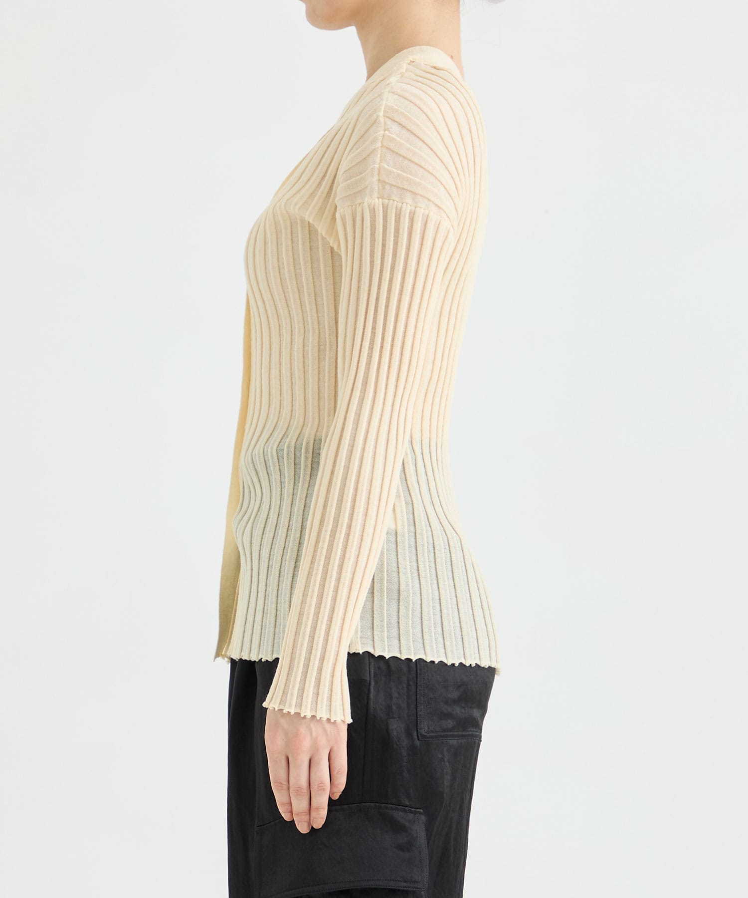 Dry Rib Knit Cardigan IIROT