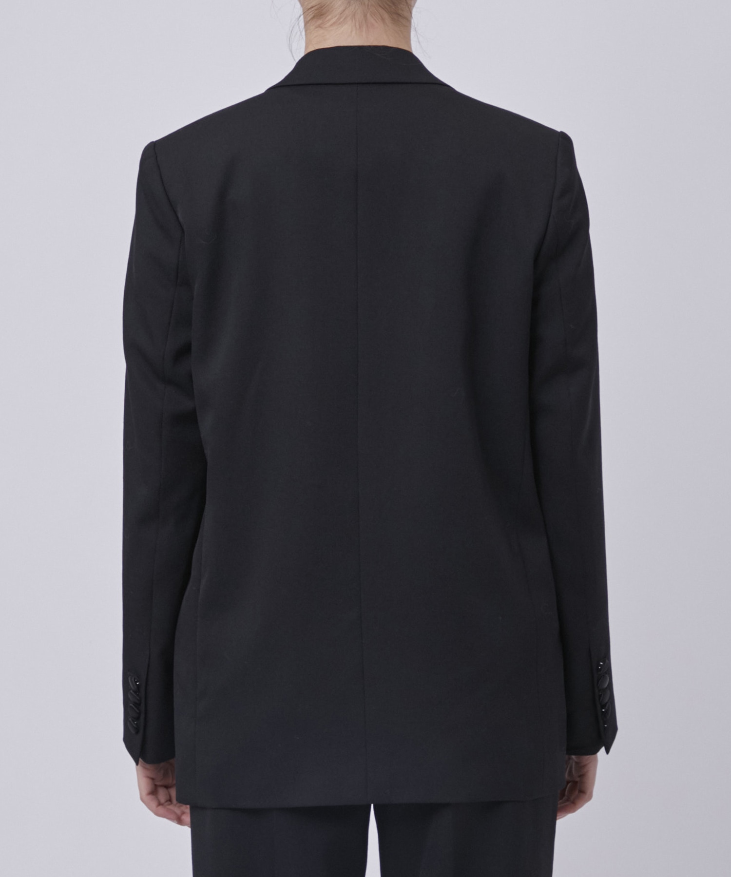 BLACK FORMAL SINGLE JACKET CINOH