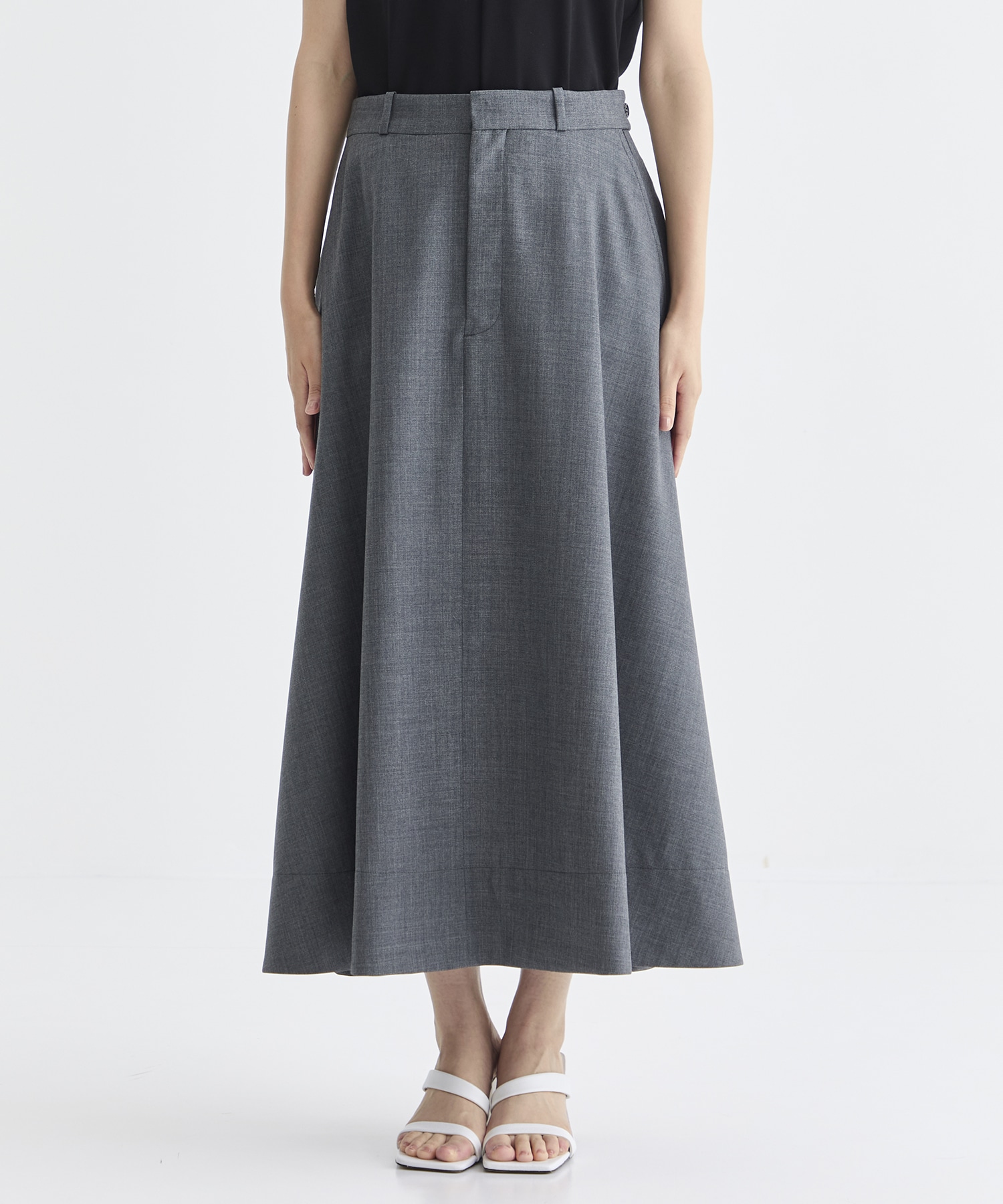 Light Washable Flare Skirt THE TOKYO