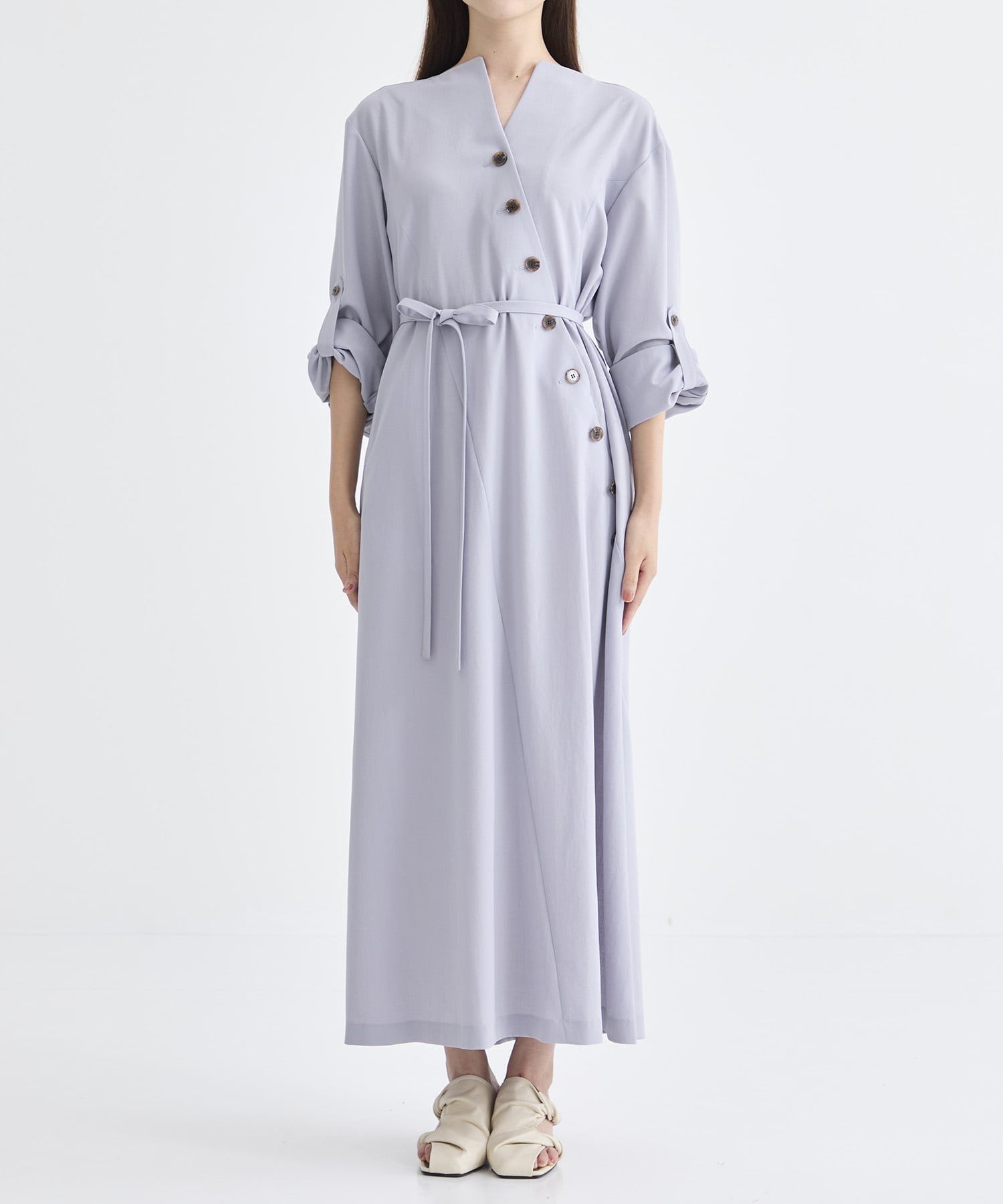 別注 Sesilia asymmetry panel dress LAV AKIRANAKA