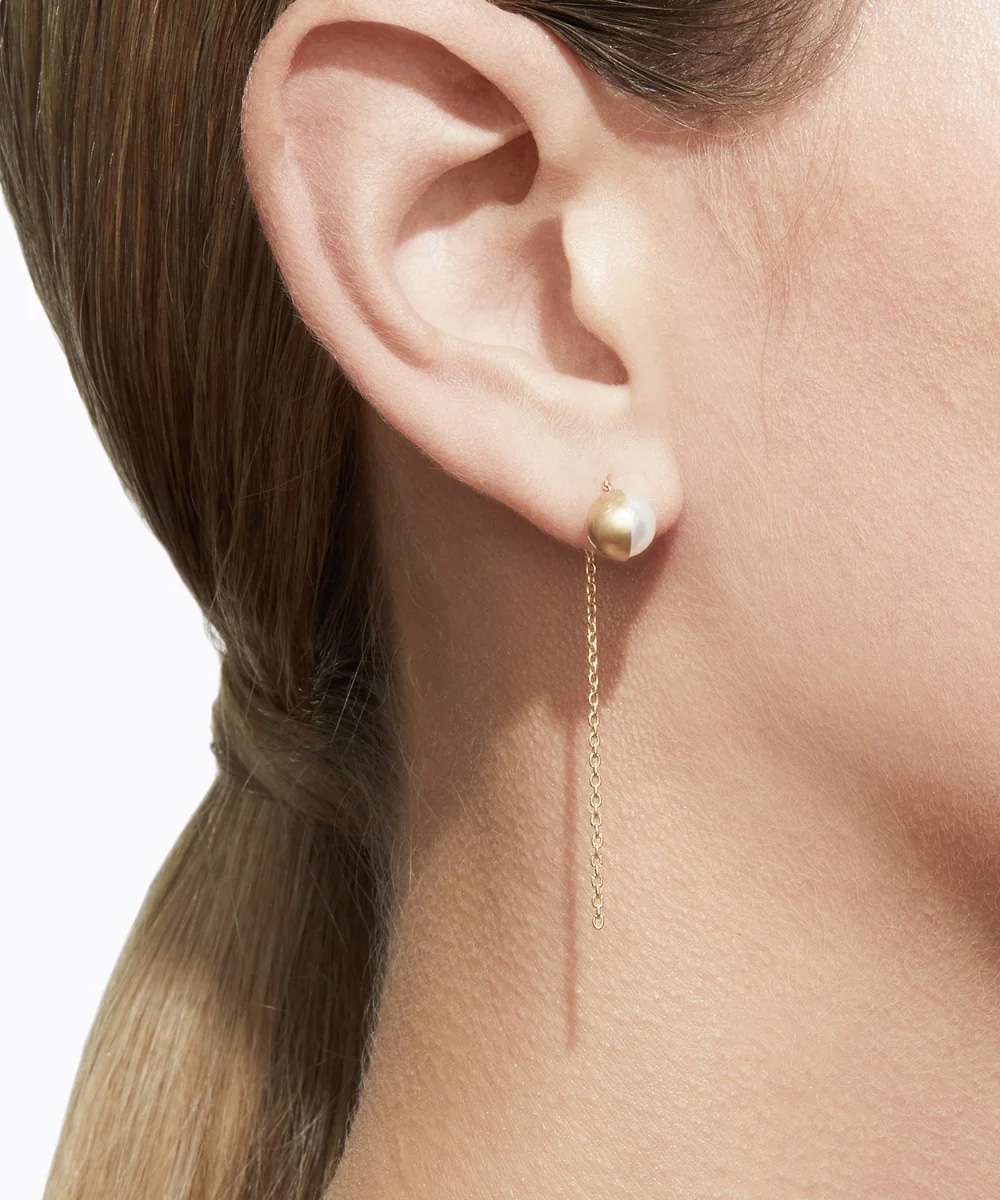 HALF PEARL CHAIN PIERCE 90° SHIHARA