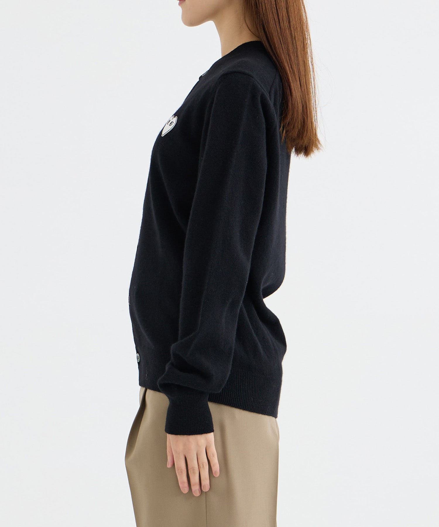 ROUND-NECK WHITE EMBLEM PLAY Comme des Garcons