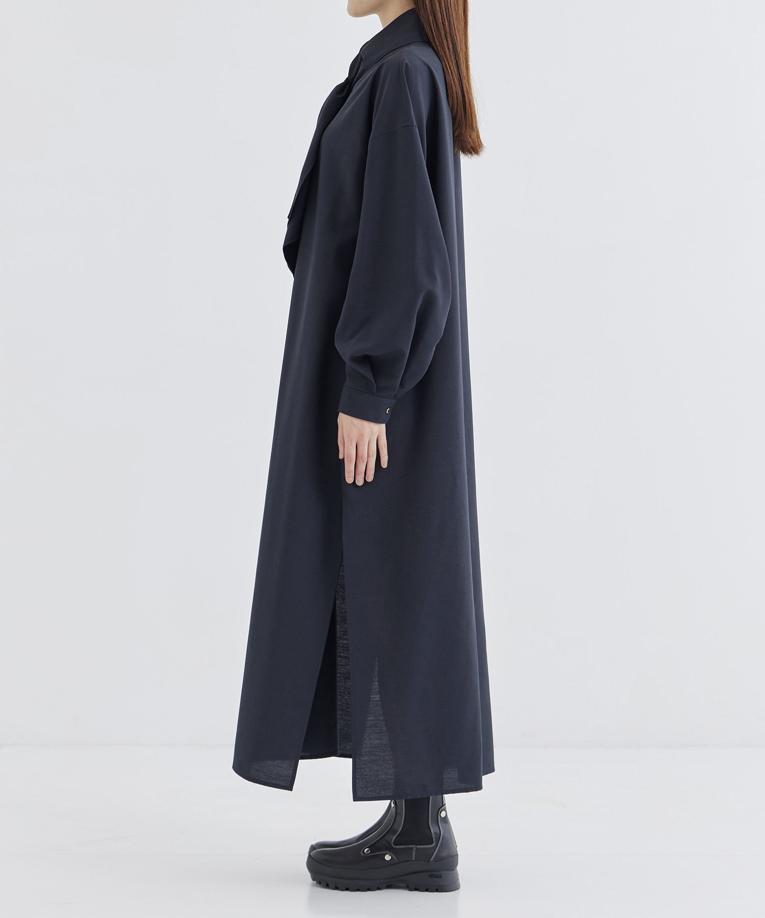 RERACS SCARF COLLAR PULLOVER DRESS THE RERACS