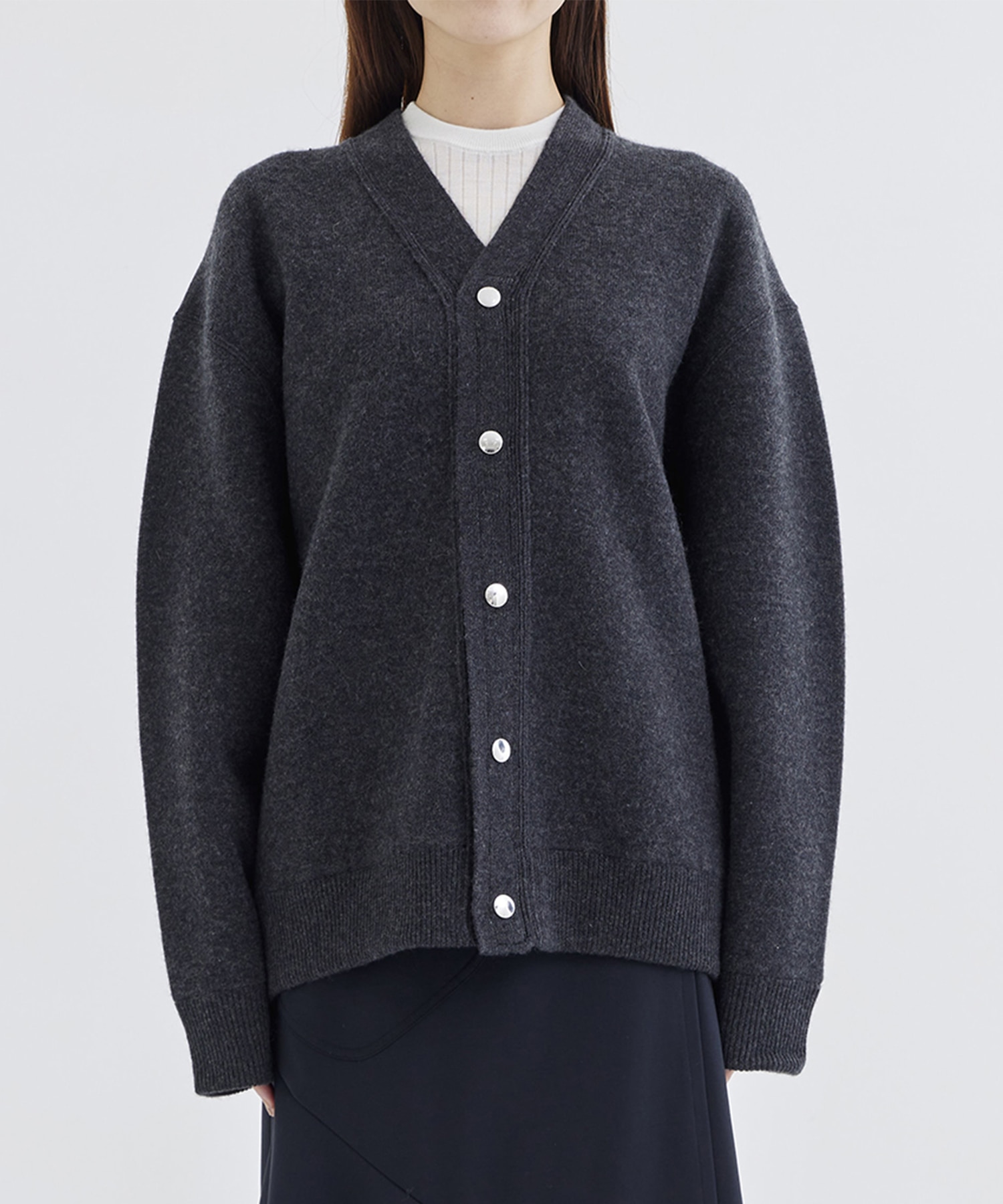 RERACS SNAP BUTTON KNIT CARDIGAN THE RERACS