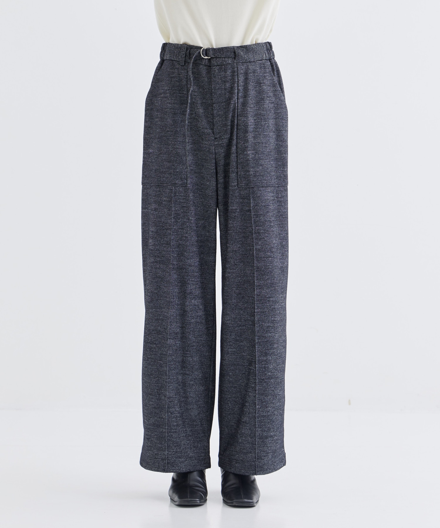 WASHABLE TWEEDY JERSEY BAKER PANTS THE TOKYO