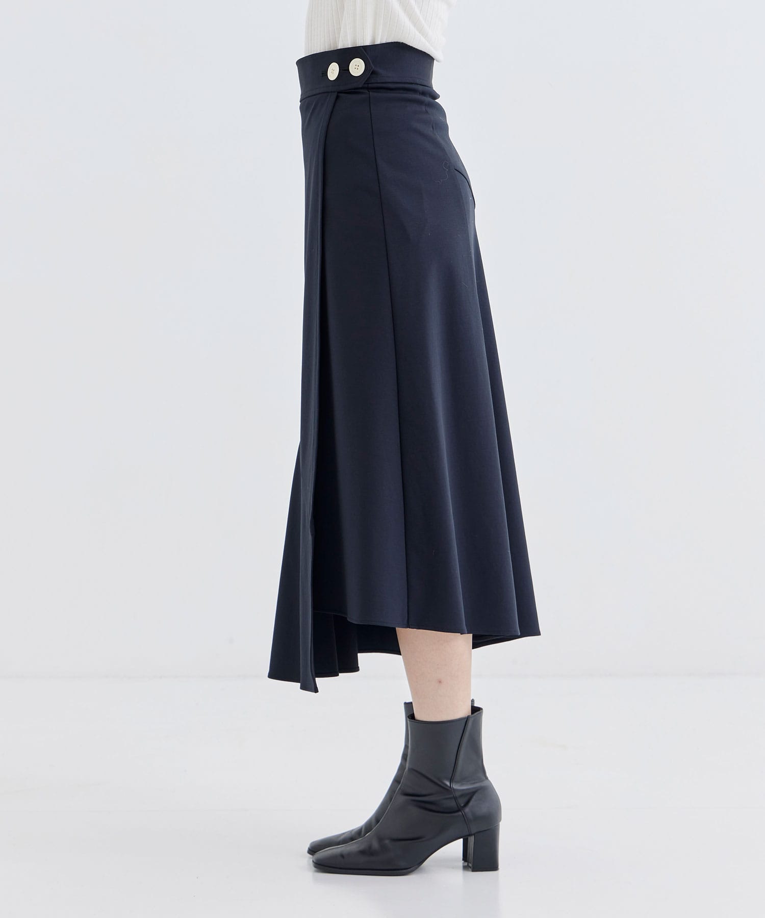 MAT WASHABLE HIGH FANCTION JARSEY WRAP SKIRT THE TOKYO