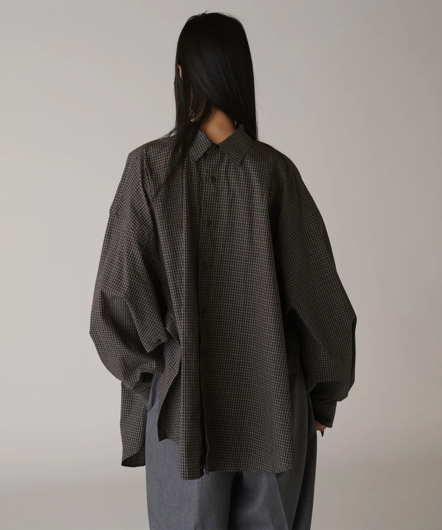 Coton Check Cape Shirt INSCRIRE