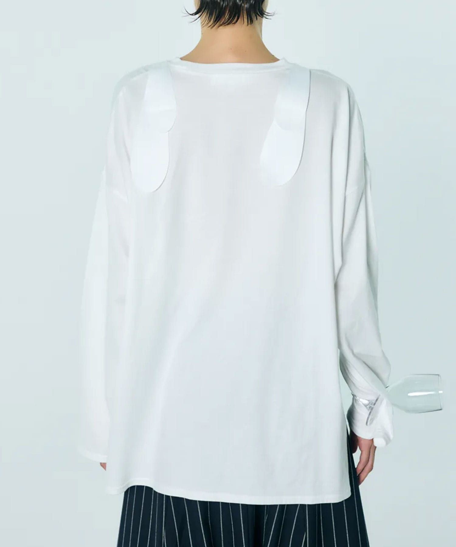 CUTLERY MOTIF LONG-SLEEVE T-SHIRT ENFOLD