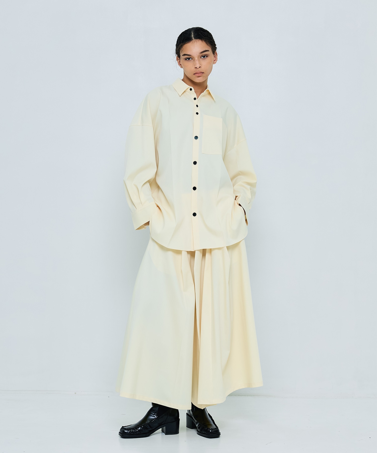 loose center crease shirt nagonstans