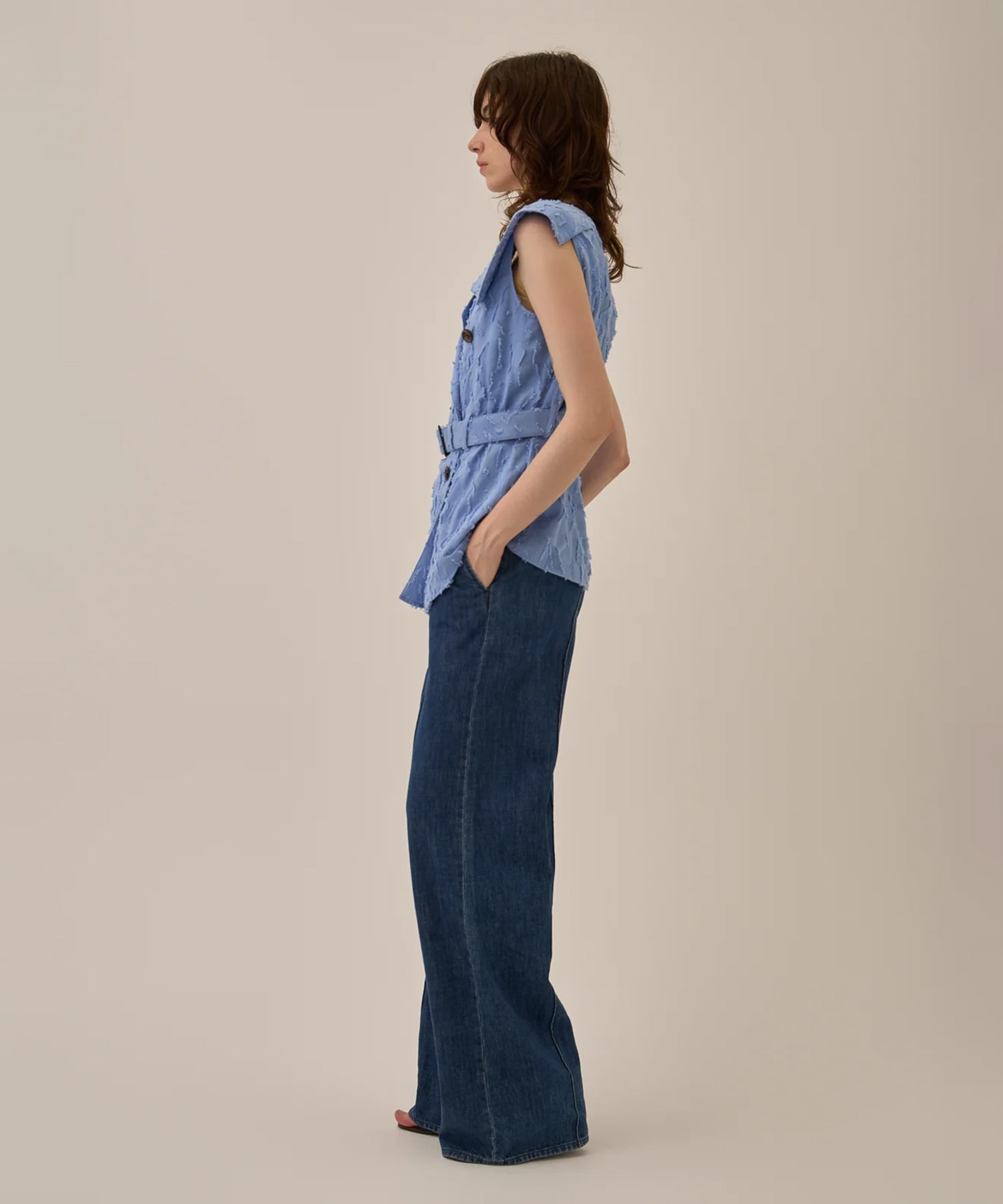 Block flower shirt BL AKIRANAKA