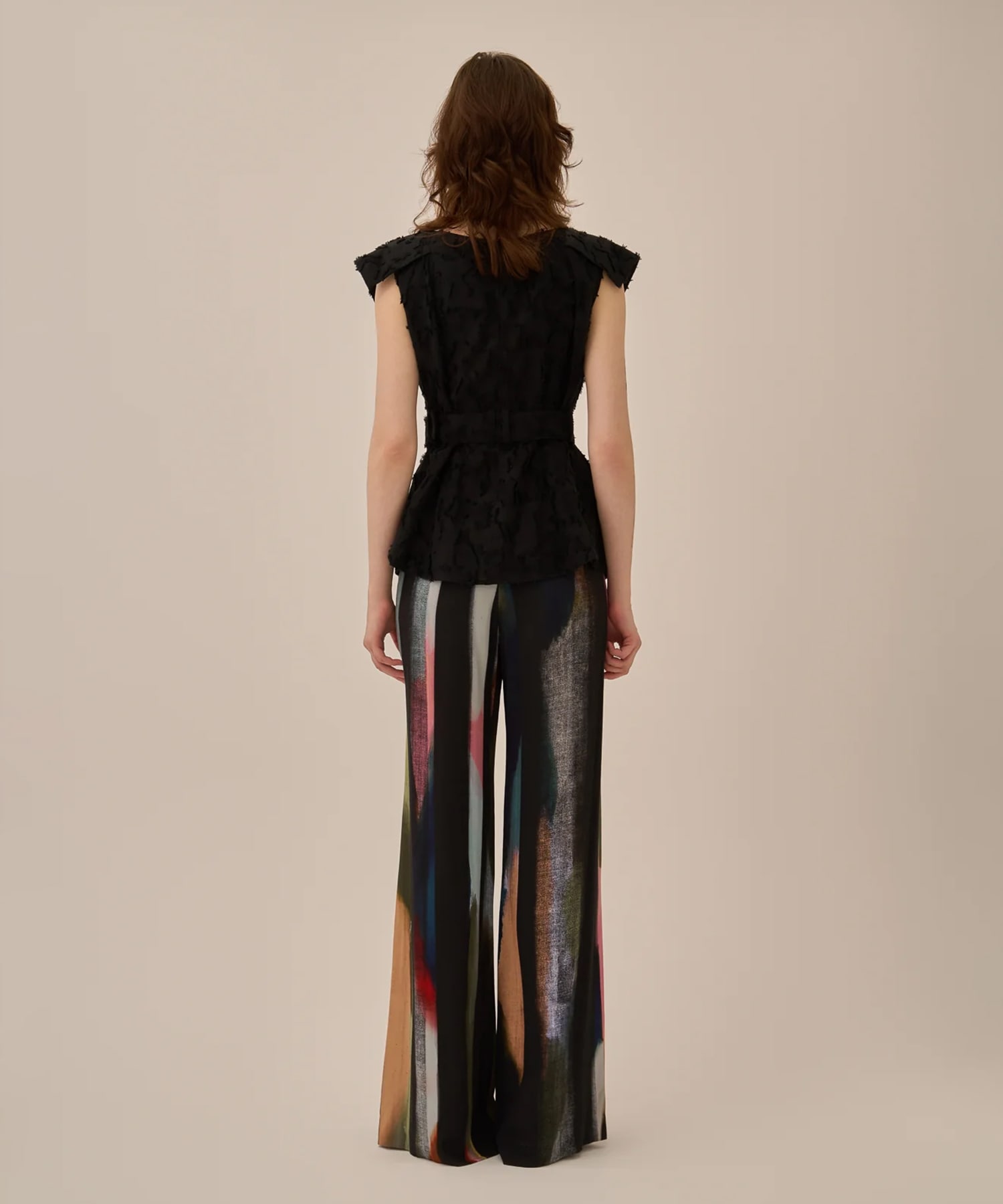 Block flower shirt BK AKIRANAKA