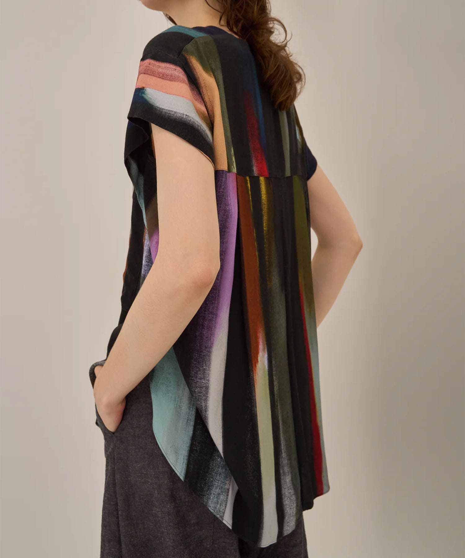 Empty stripe shirt BK AKIRANAKA