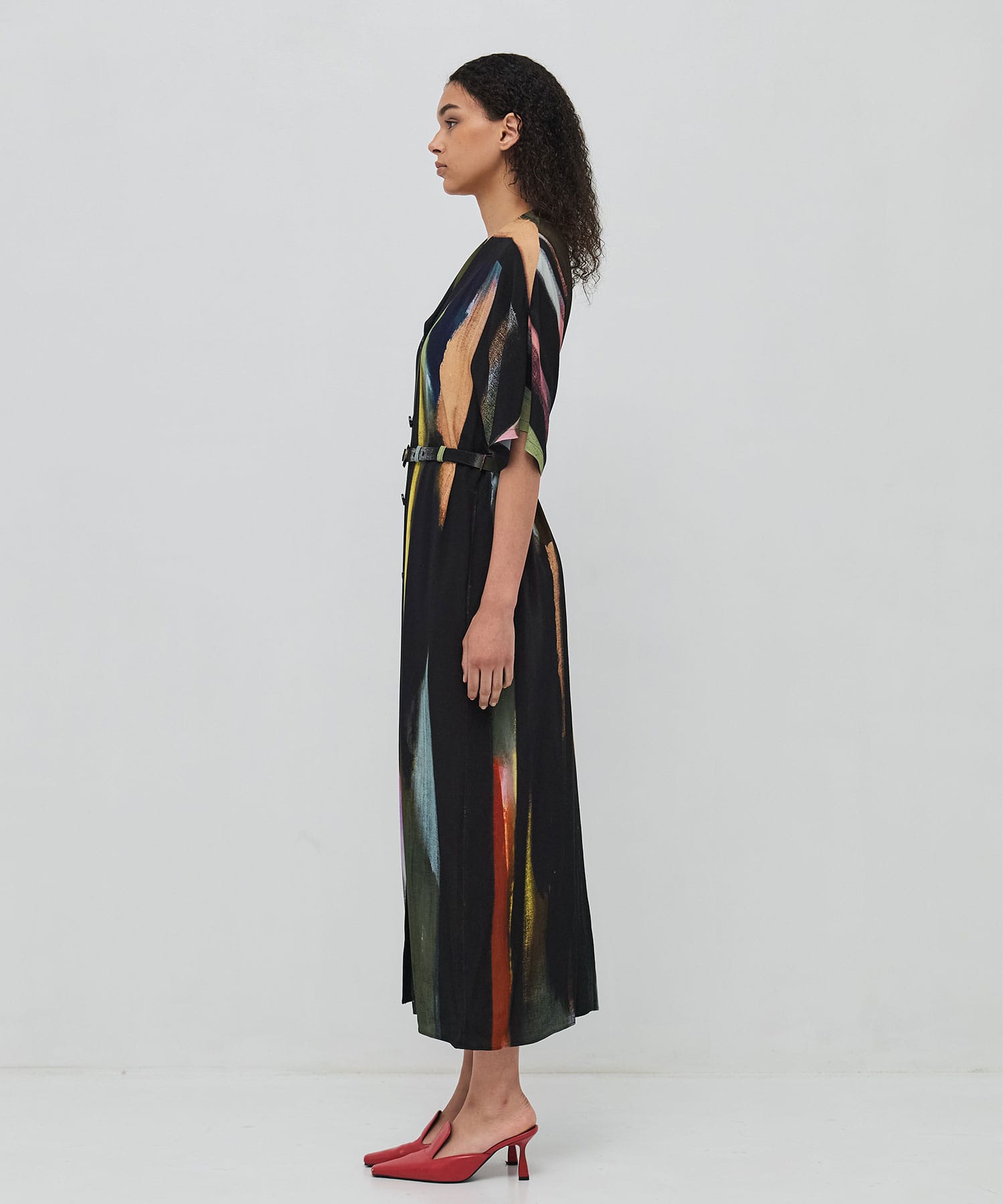 Empty stripe dress BK AKIRANAKA