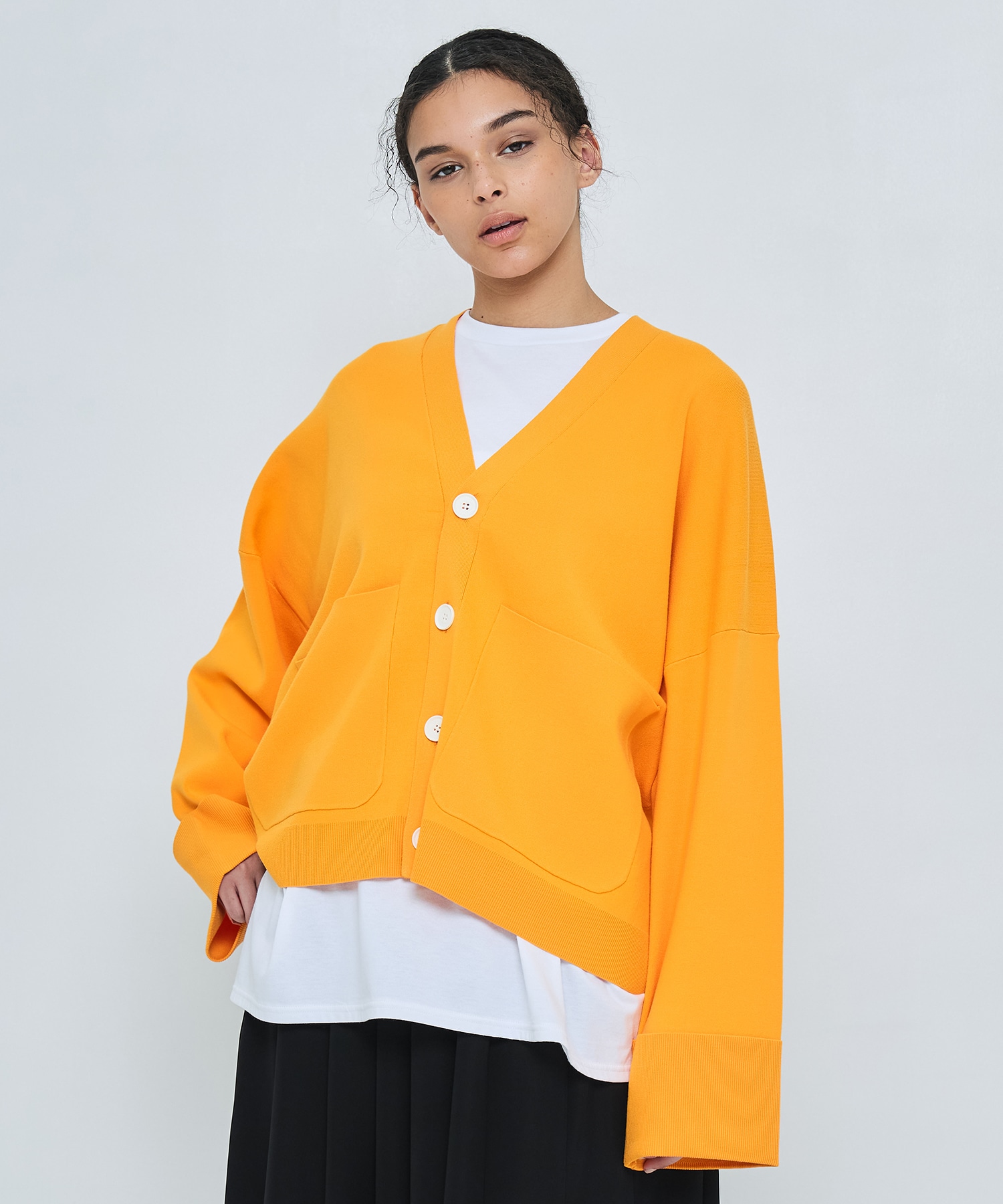 BOX WIDE-CARDIGAN ENFOLD