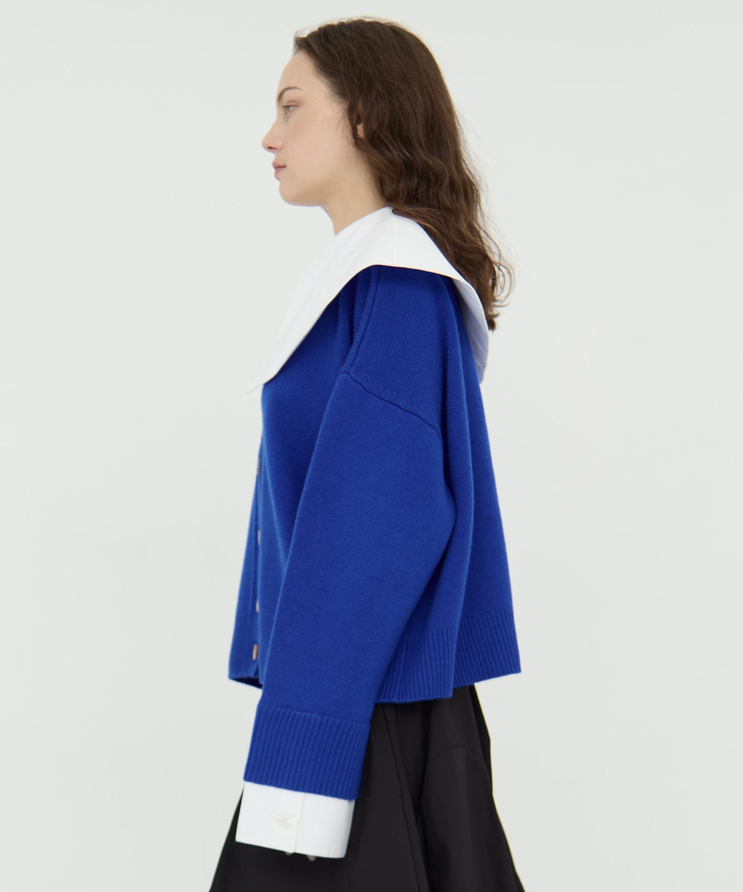 CLASSICAL COLLAR CARDIGAN ENFOLD