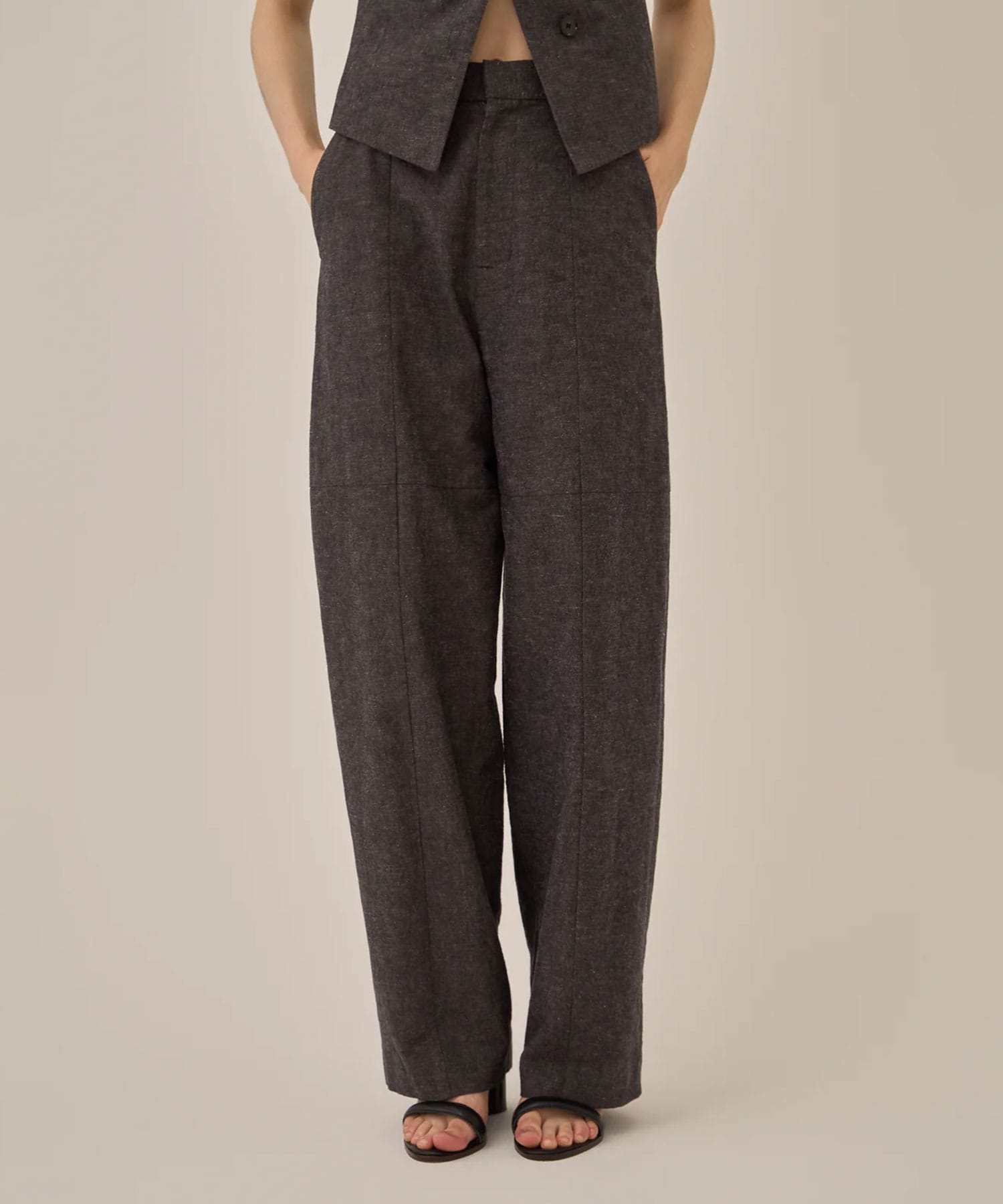Miriam panel pants BK AKIRANAKA