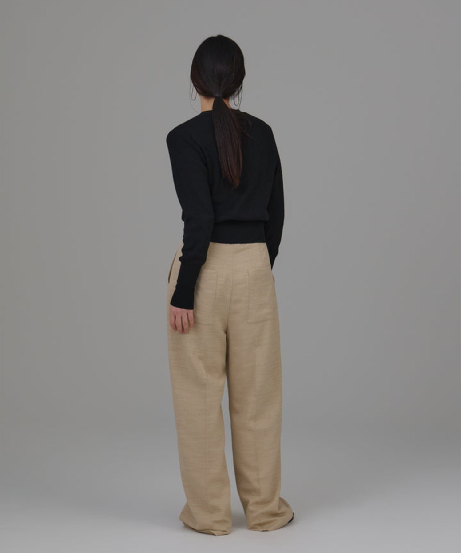 【WEB限定】medium width pants Louren