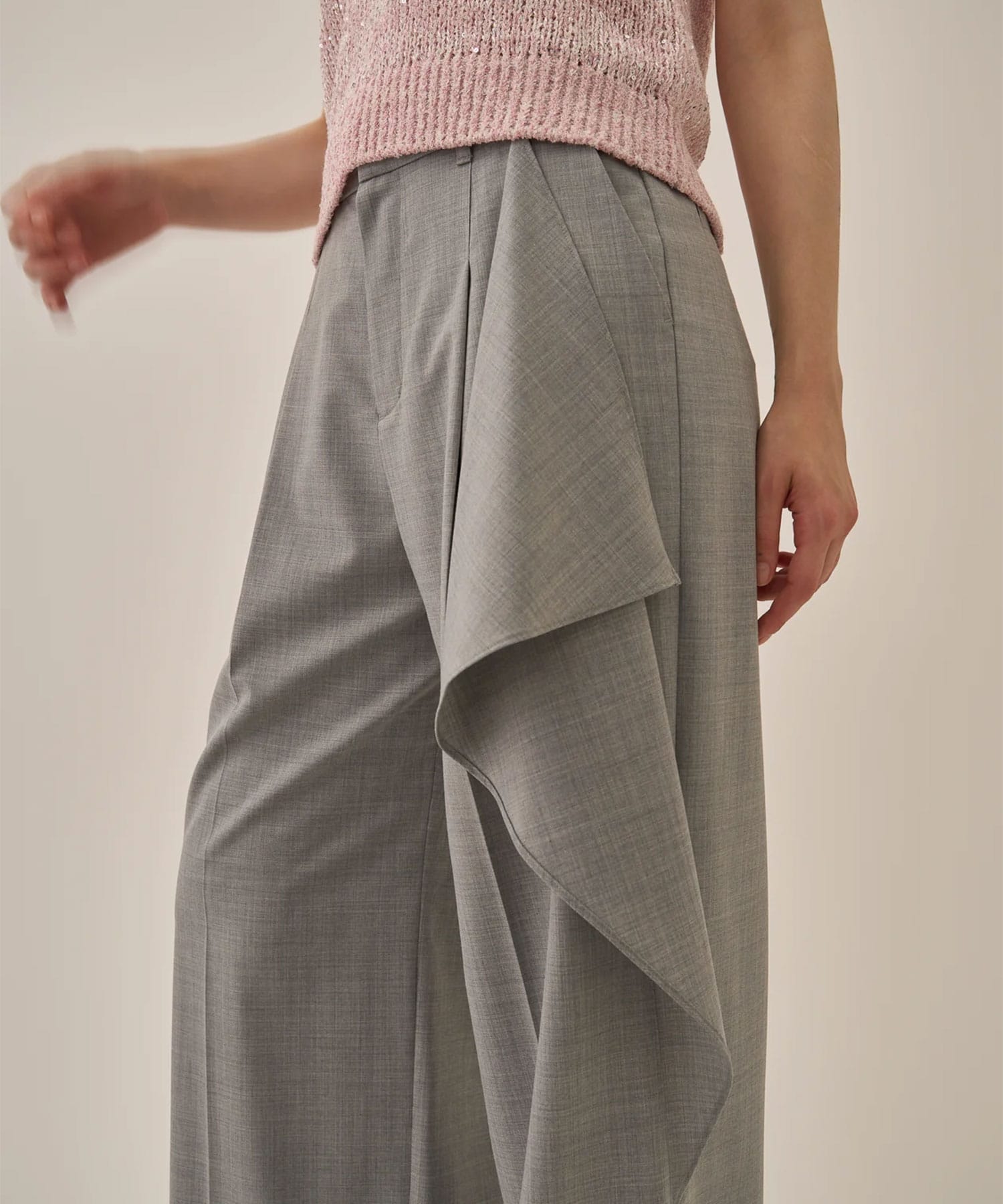 Ellen drape panel pants GY AKIRANAKA
