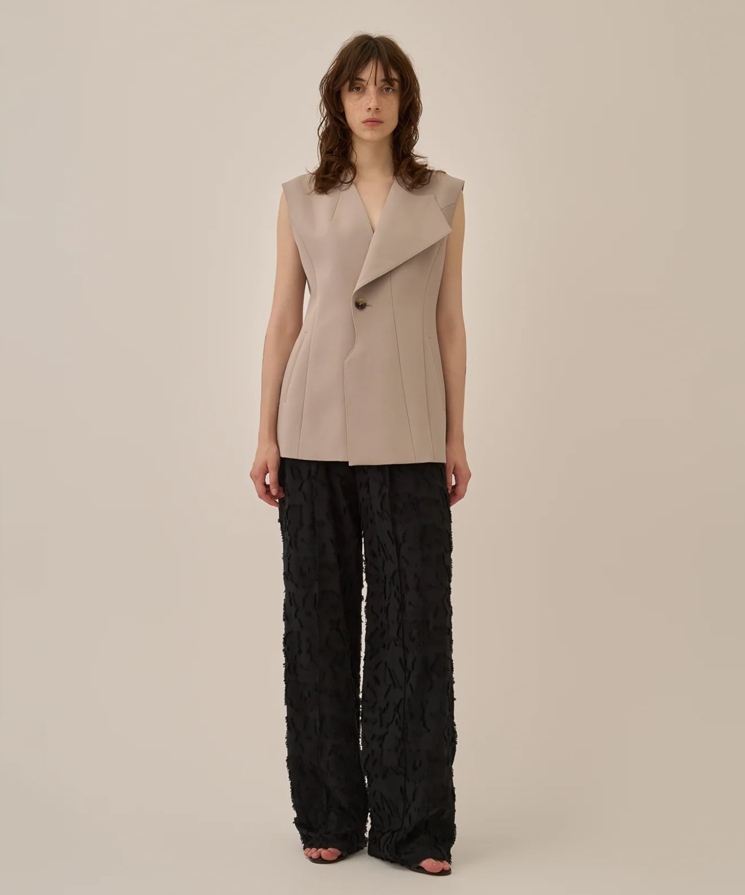 Block flower pants BL AKIRANAKA