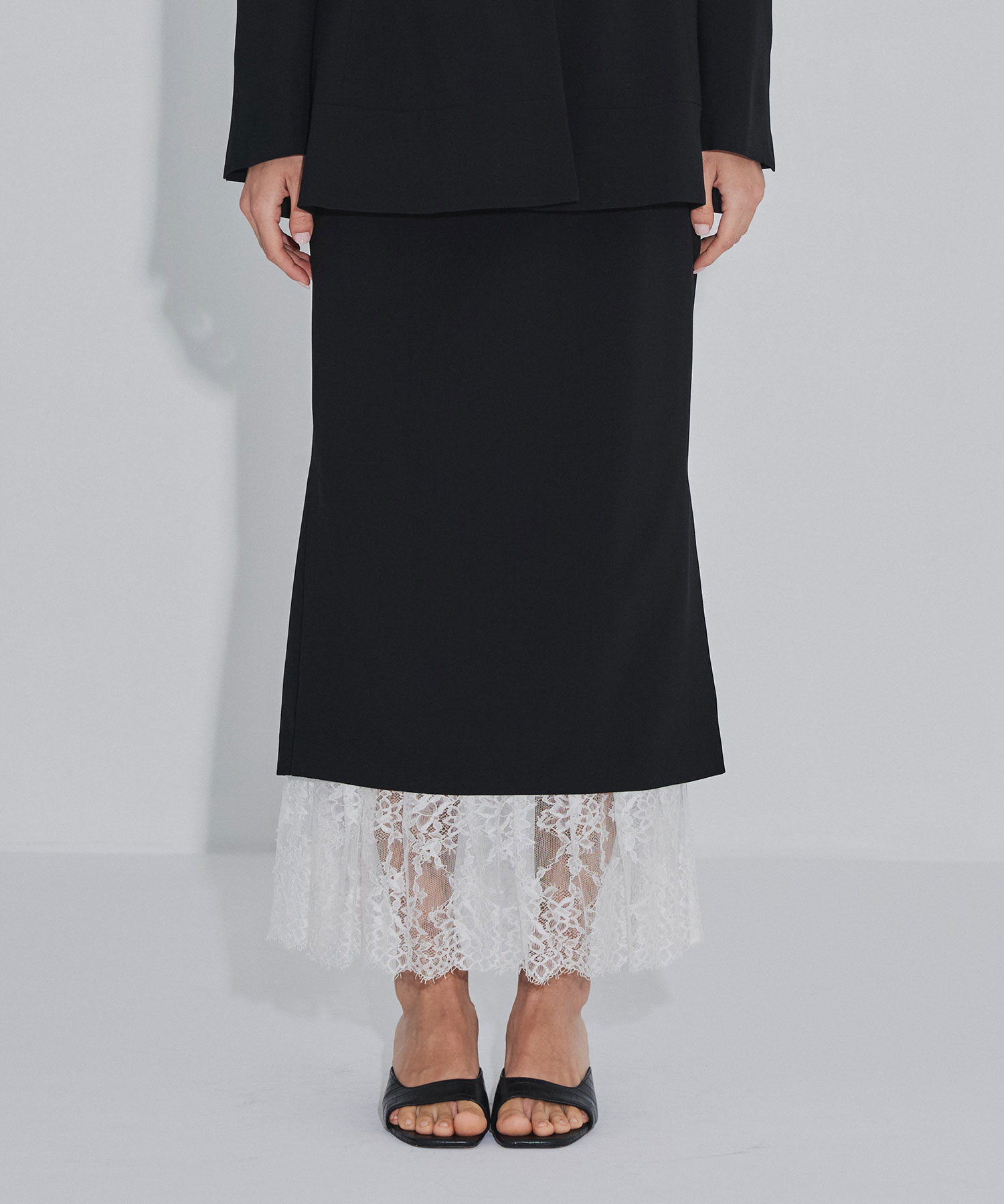 PLEATED PANELED SKIRT FETICO