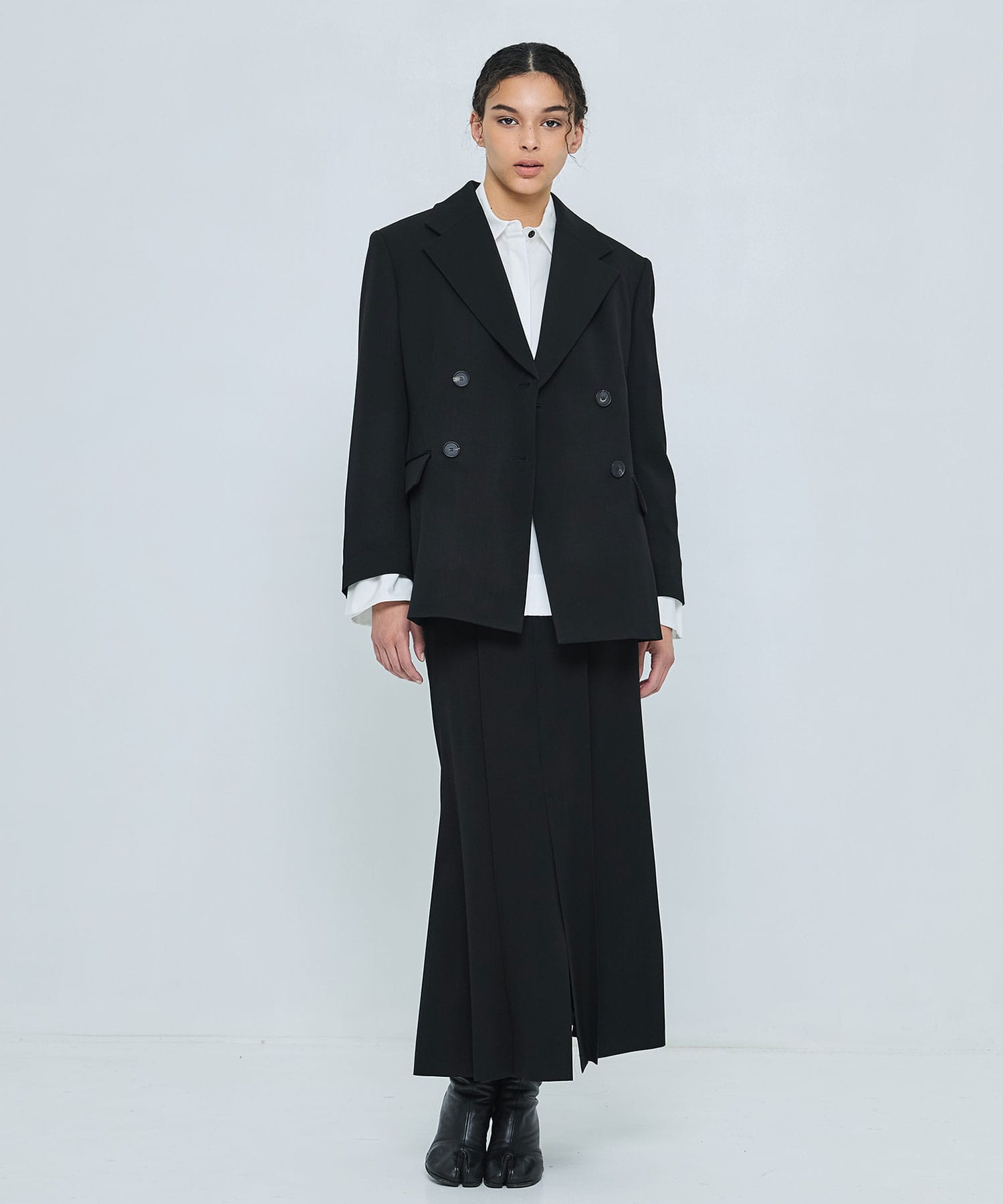 WIDE-SHOULDER DOUBLE JACKET ENFOLD