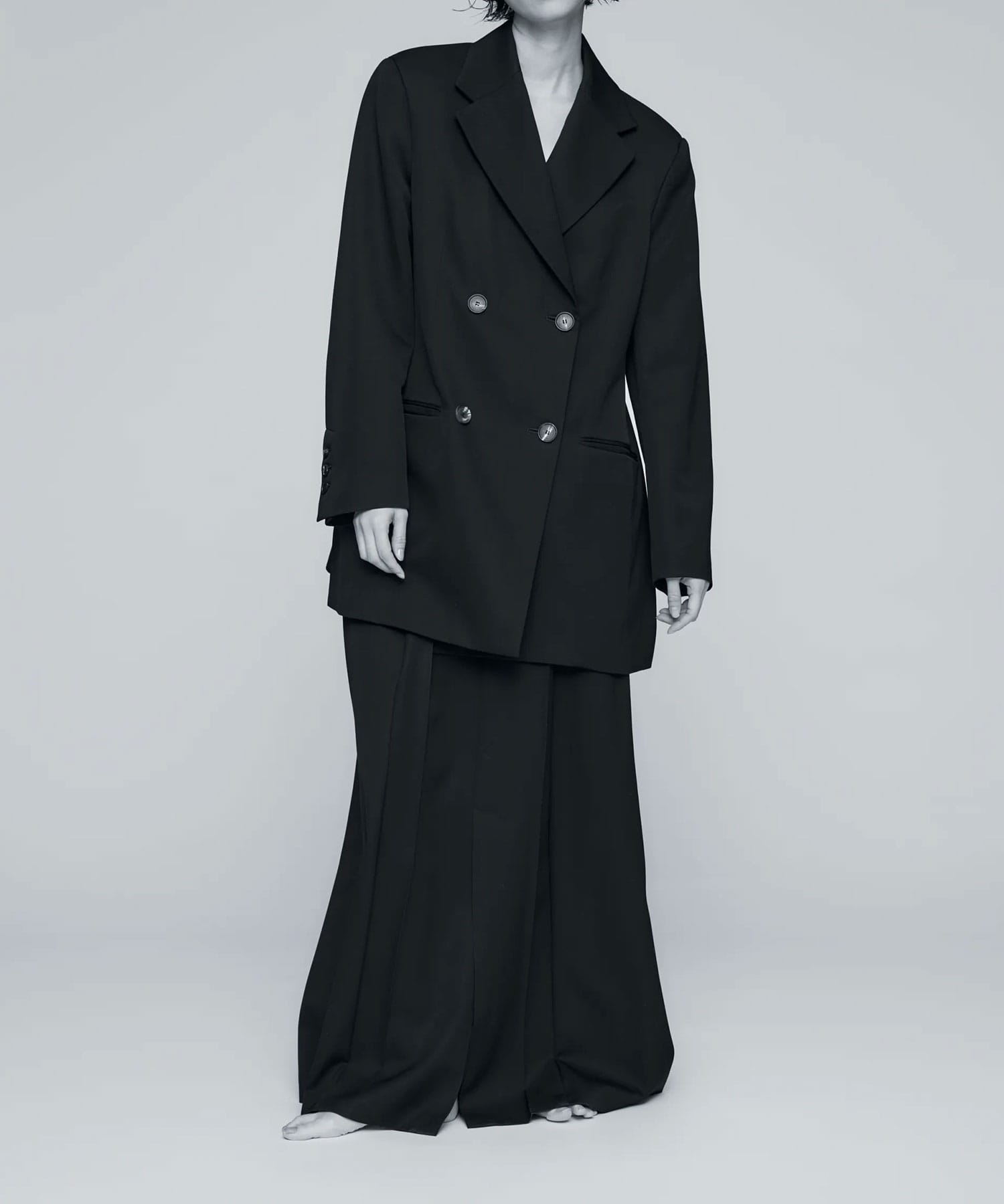 WIDE-SHOULDER DOUBLE JACKET ENFOLD