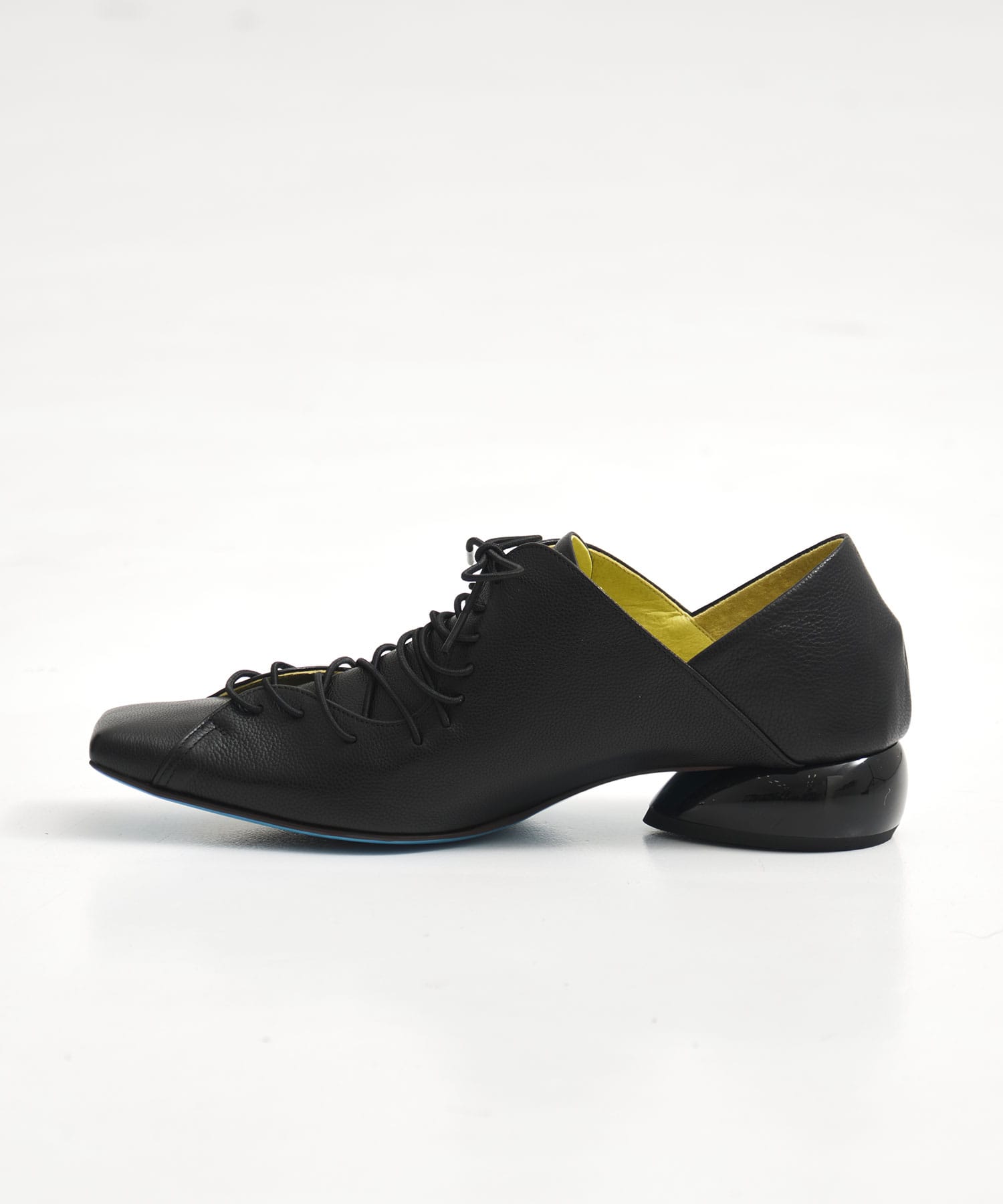 lace-up square toe  pumps MANA