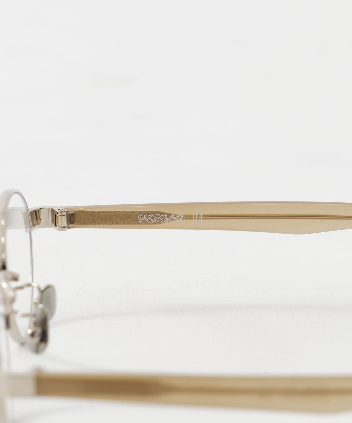 × BLANC METAL OVAL GLASSES FETICO