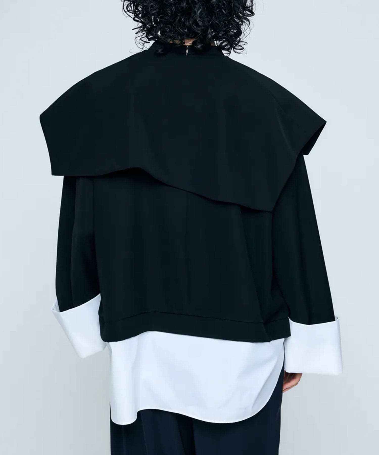 DOUBLE CUFFS BOX PULLOVER ENFOLD