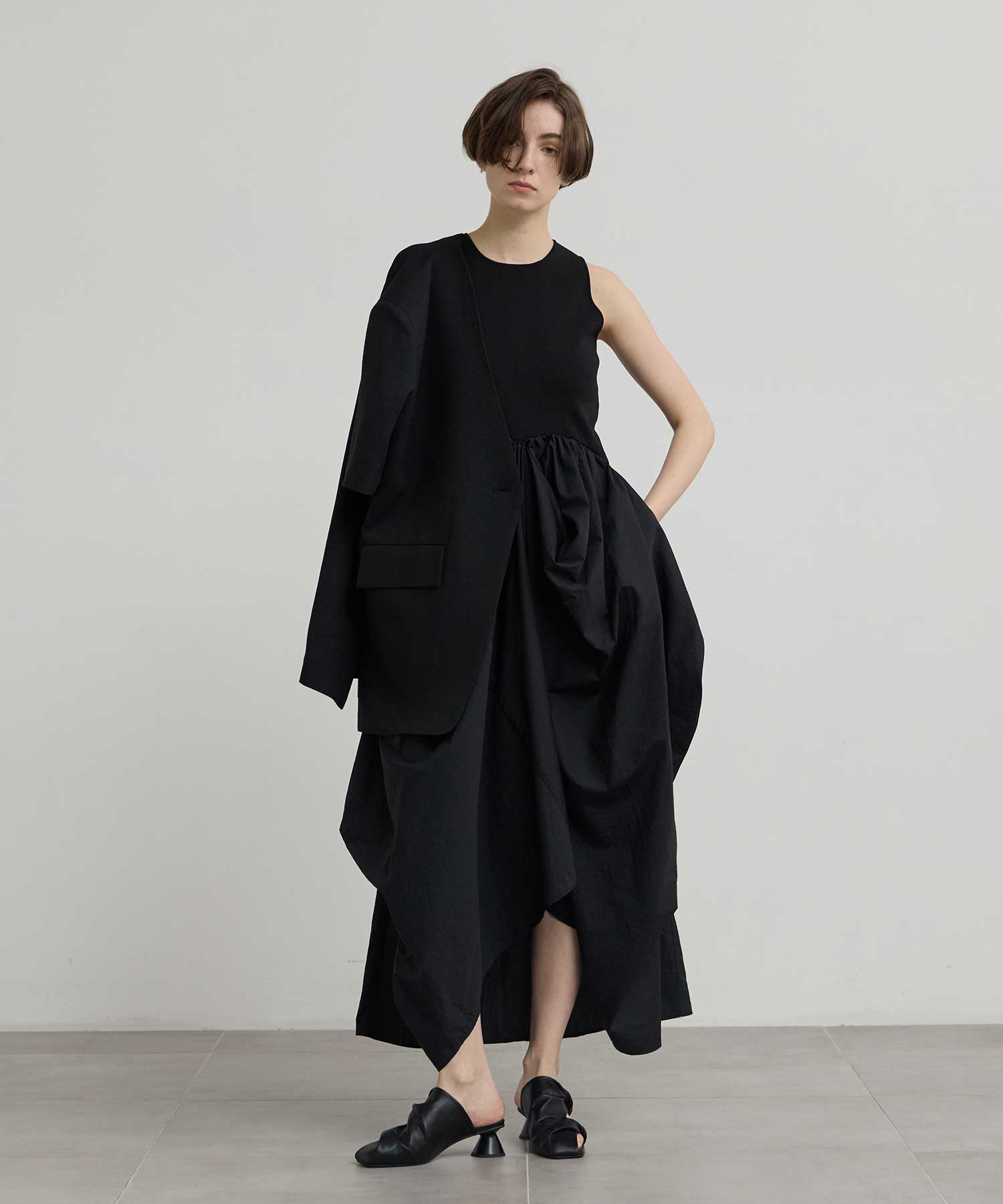 別注 docking cocoon dress Louren