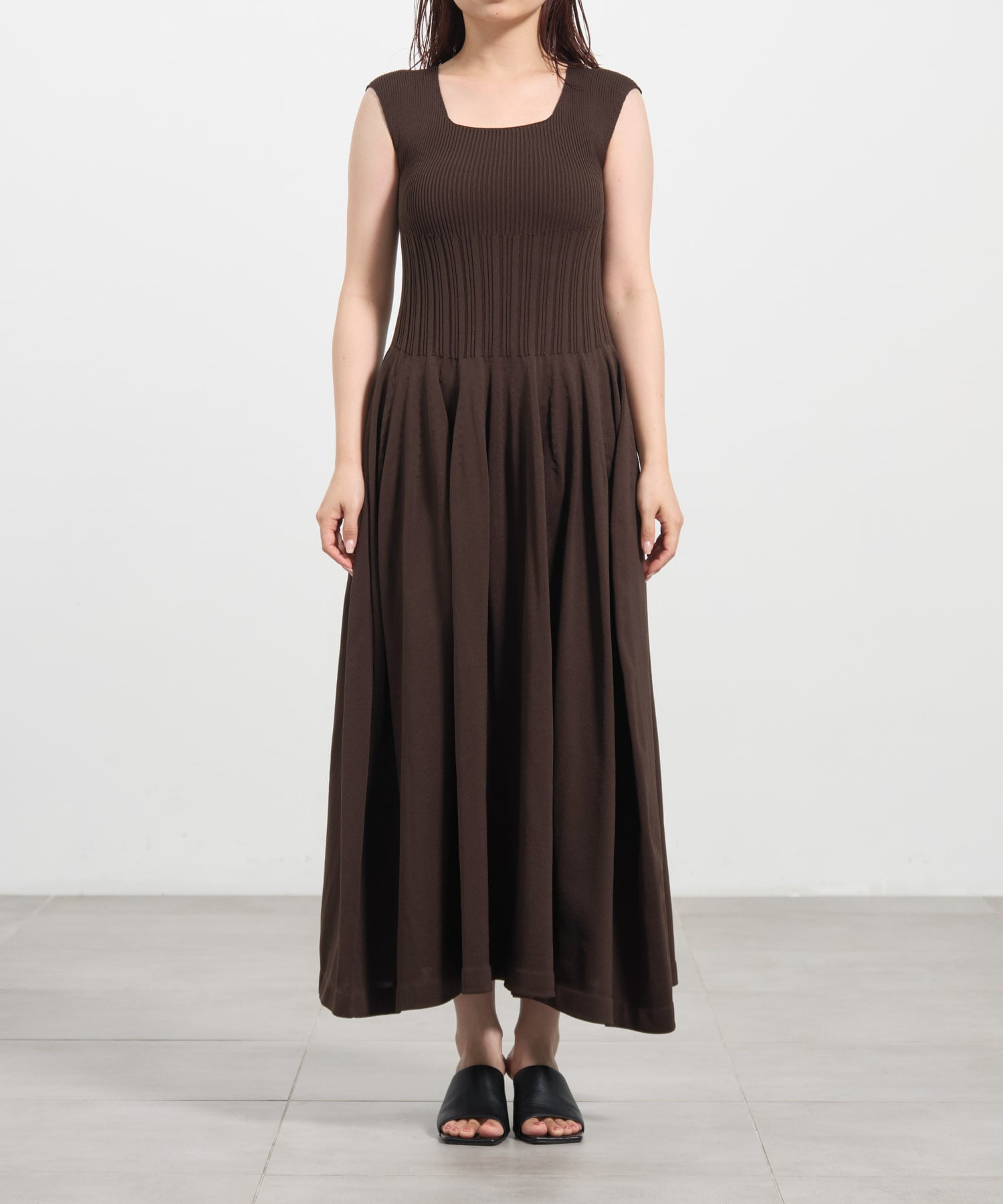 WHOLEGARMENT　Knit Flare One-Piece THE TOKYO