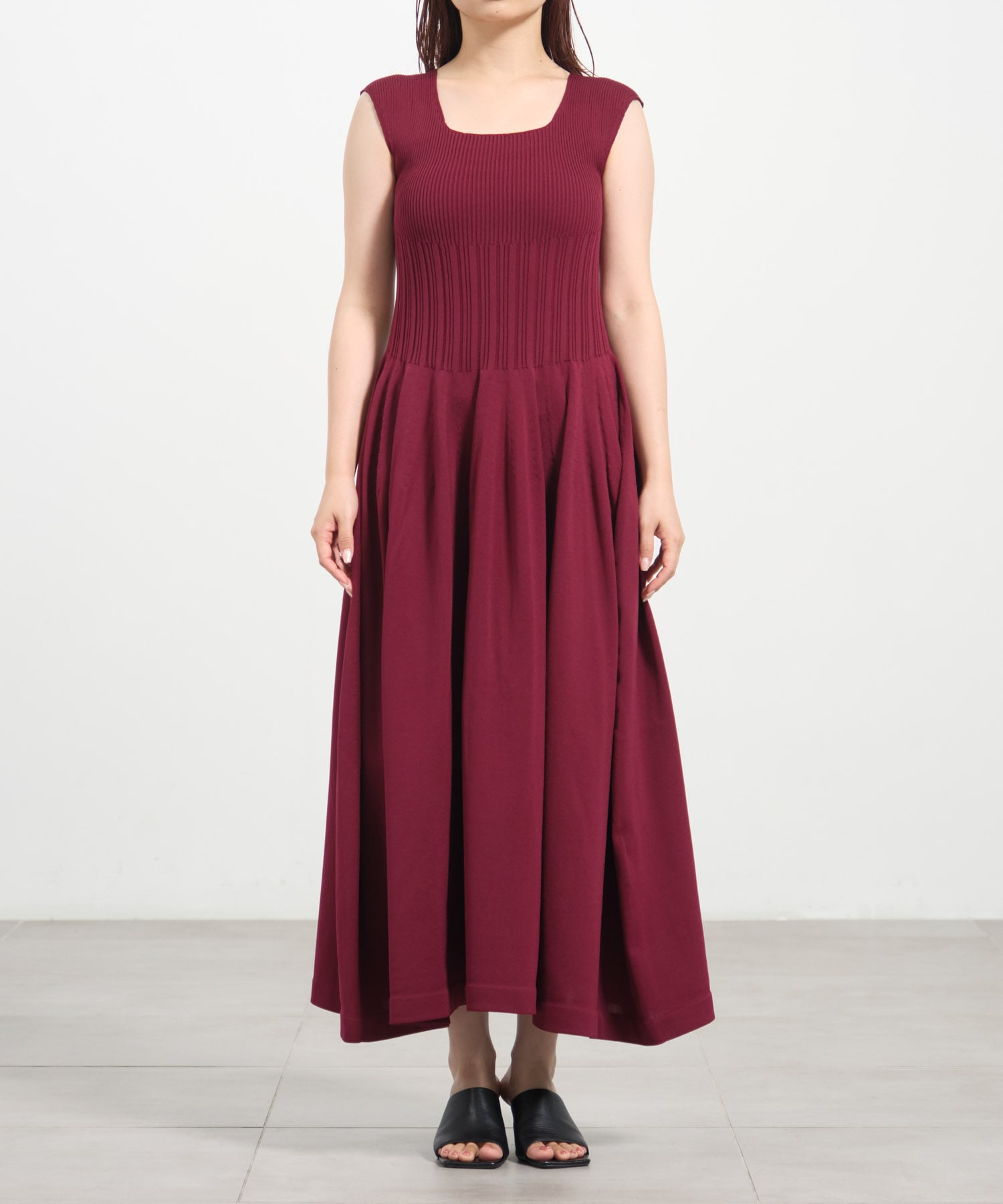 WHOLEGARMENT　Knit Flare One-Piece THE TOKYO