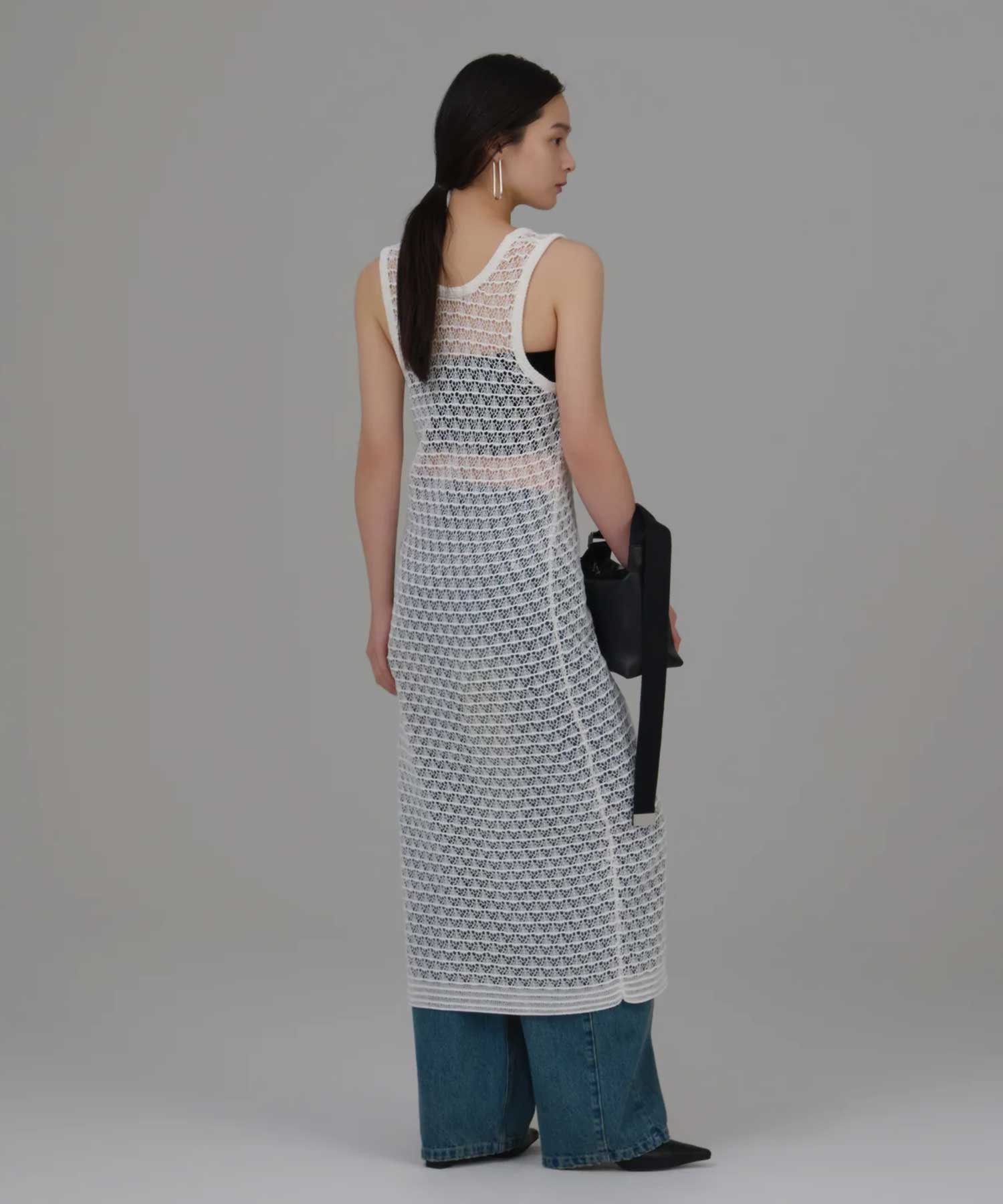 lacework knit one piece Louren