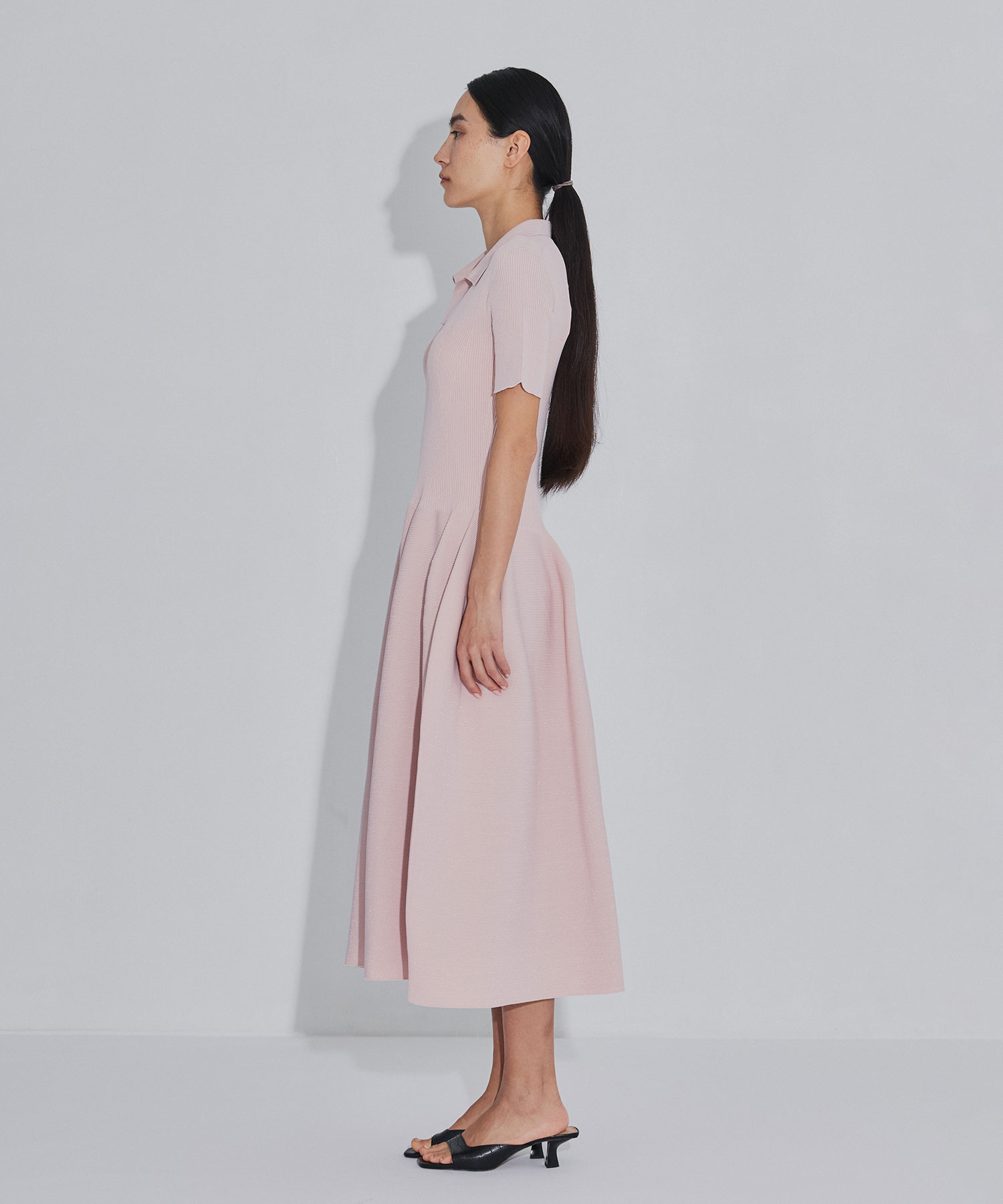 POTTERY GLITTER SHORT SLEEVE POLO DRESS CFCL