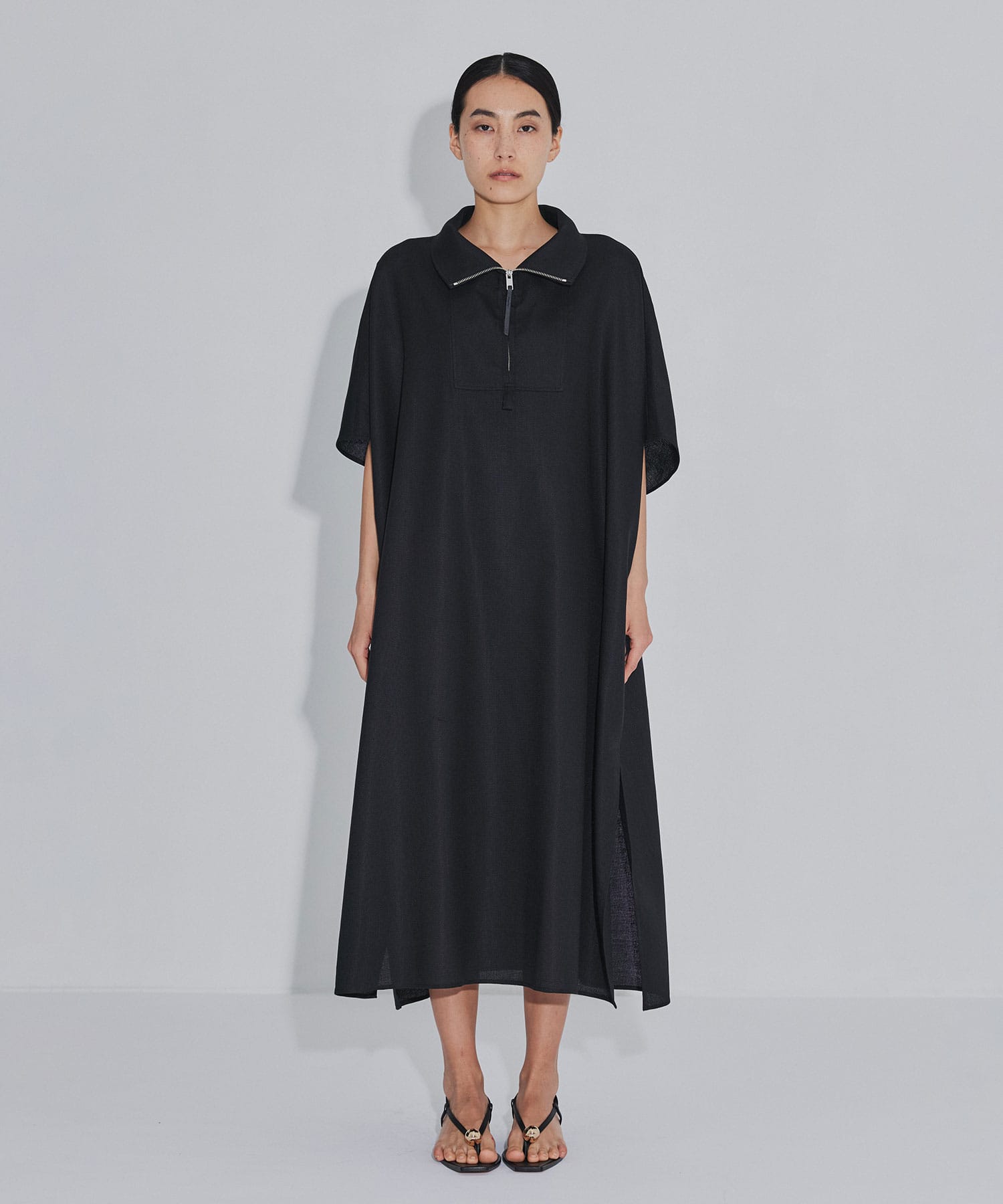 Y ITEM NAME COMPOSITION RERACS HIGH NECK ZIP UP DRESS THE RERACS