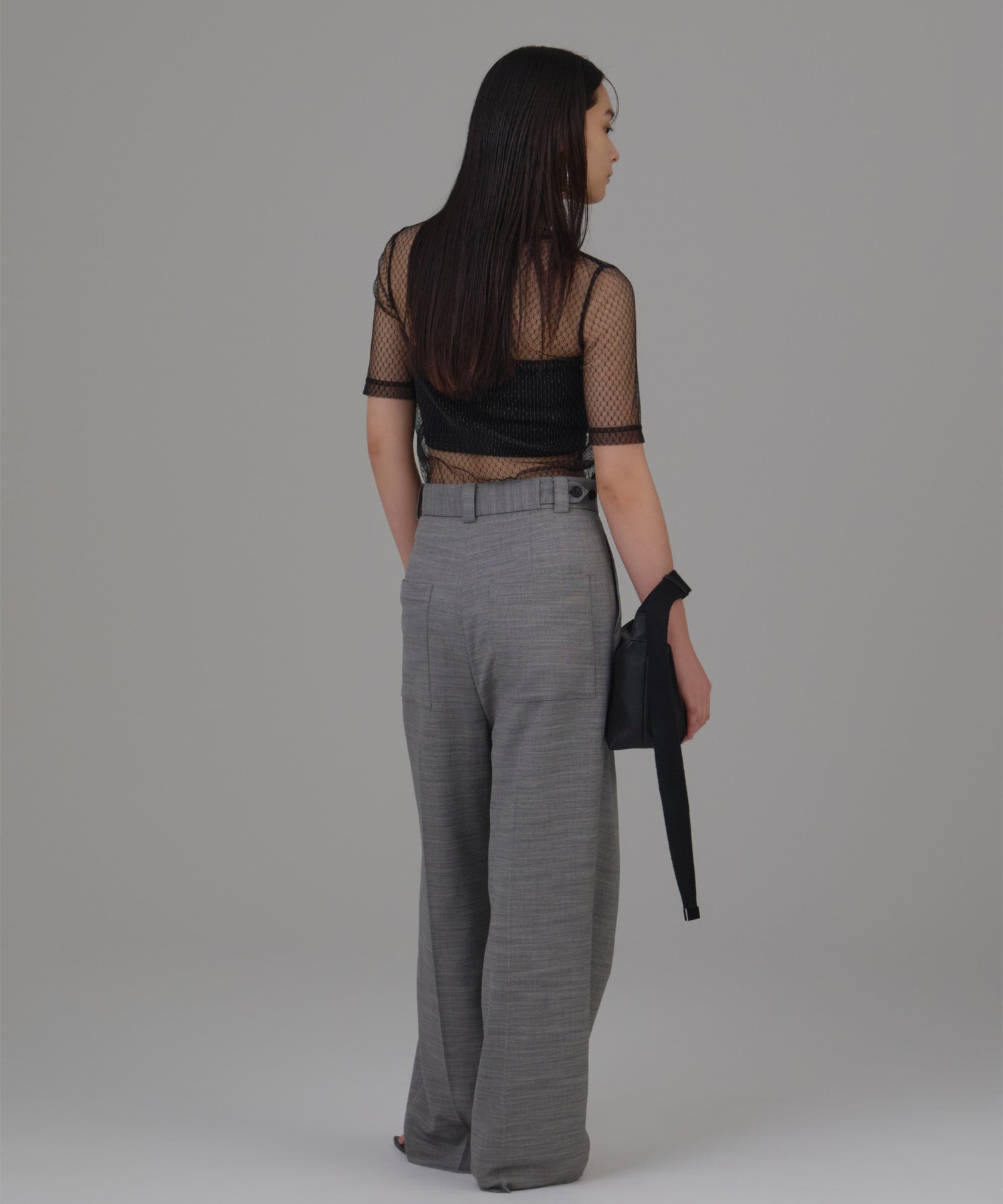 【WEB限定】tulle lace tops Louren