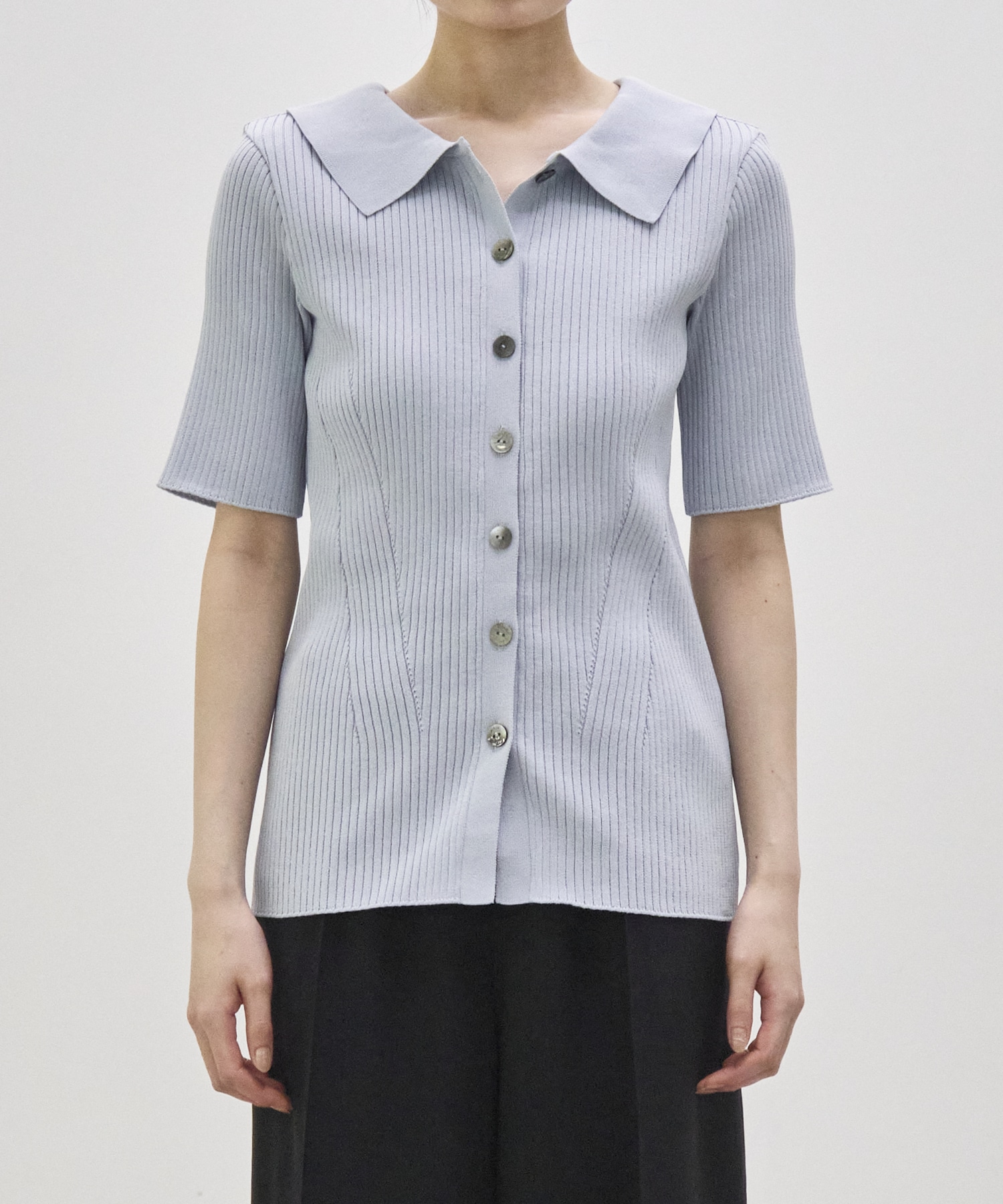 Bustier Combi  Harf Sleeve Knit Tops RITAN