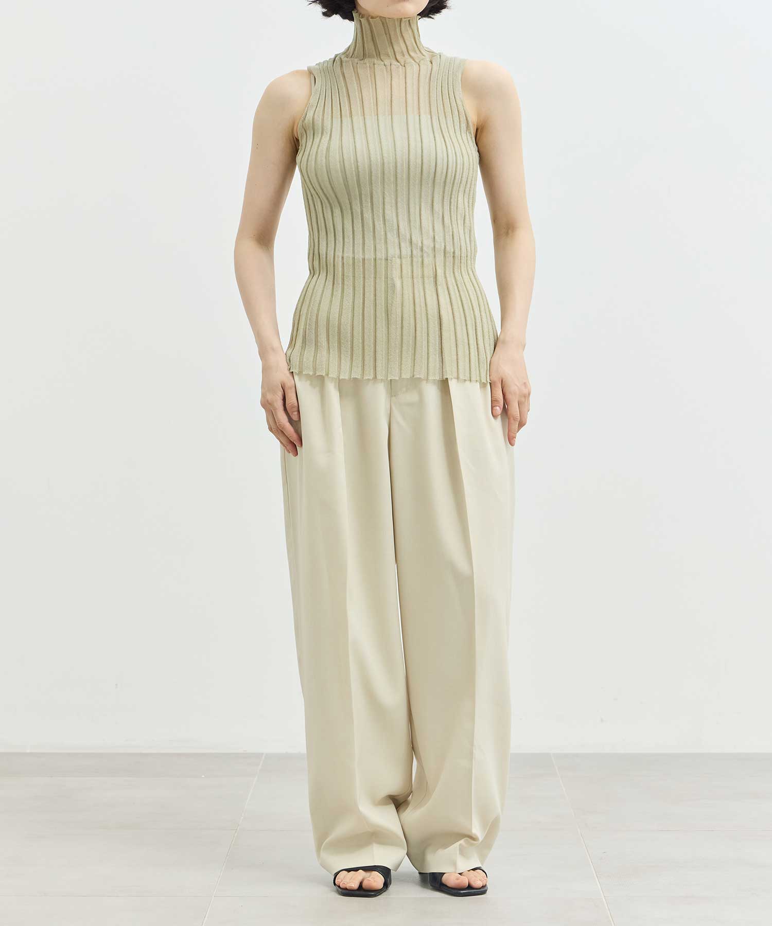 sheer turtleneck tops Louren