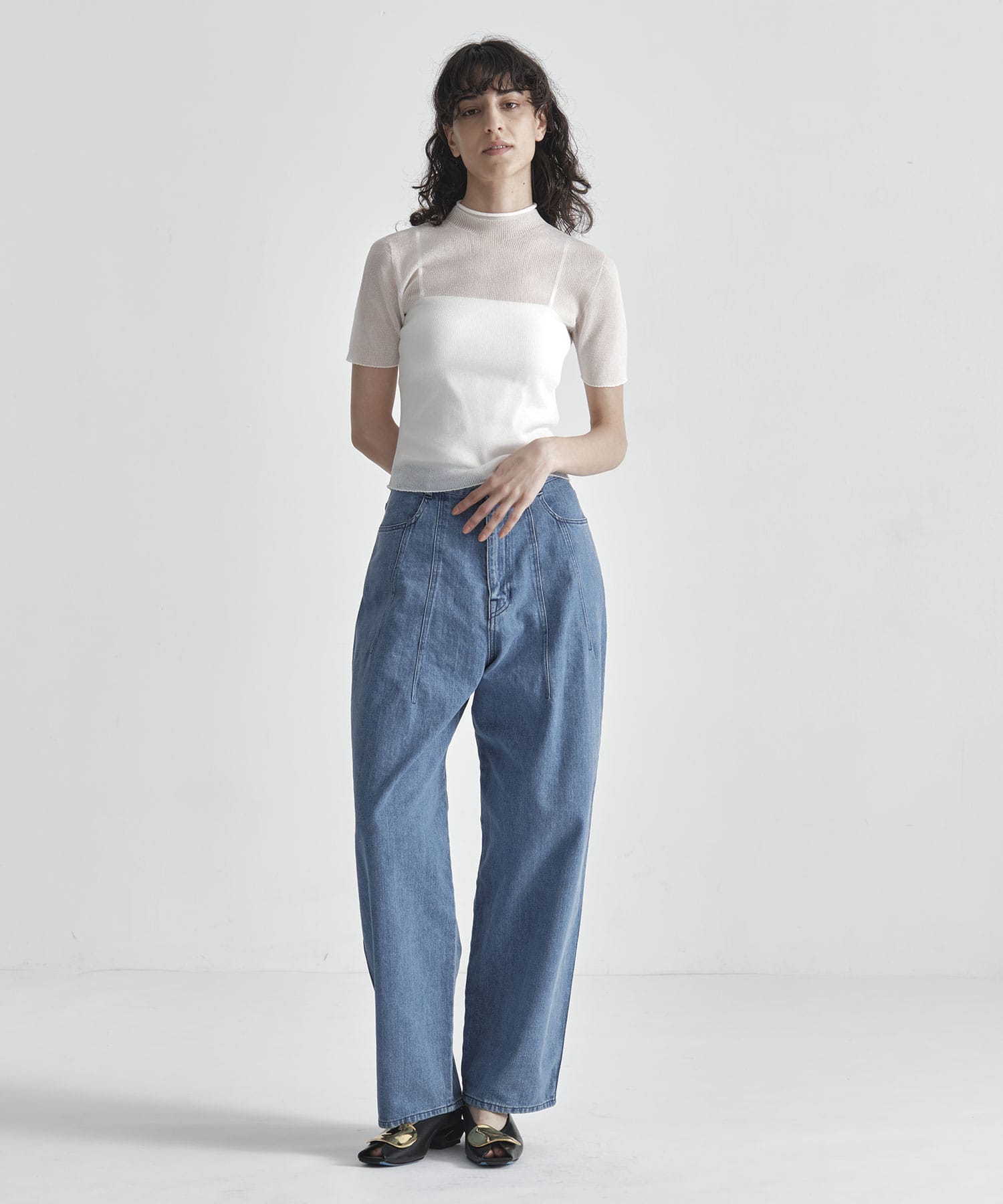 PORTRAIT LUCENT SHORT SLEEVE TOP CFCL