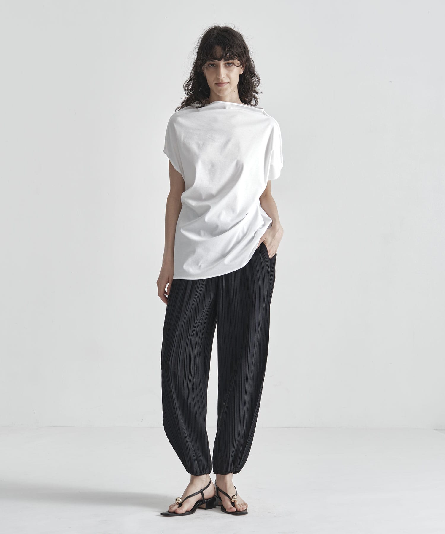 pleats easy pants IIROT