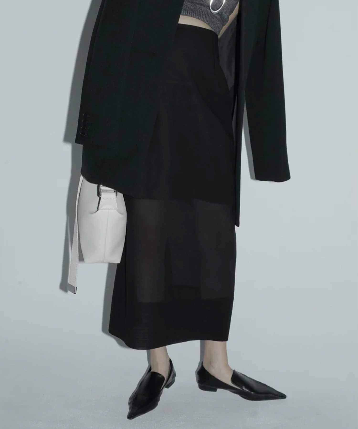 sheer cocoon skirt Louren