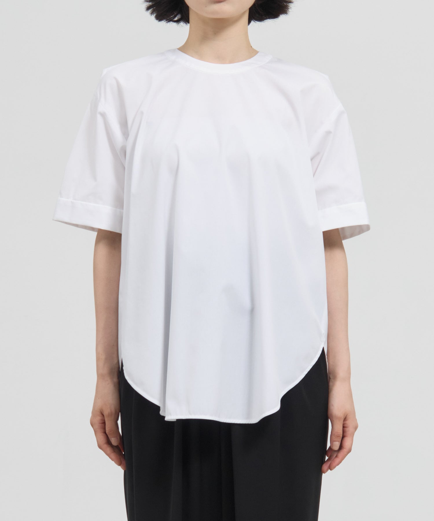 ENFOLD ホワイト 半袖 トップス 38 WING-SLEEVES PULLOVER(38 WHT): ENFOLD: WOMENS｜THE TOKYO