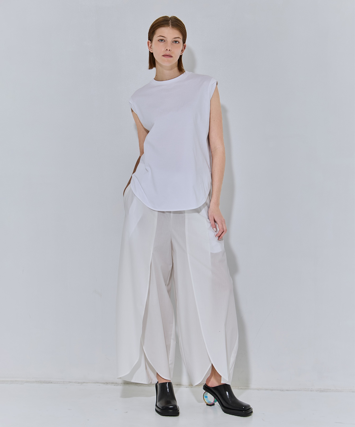 round-hem tank top nagonstans